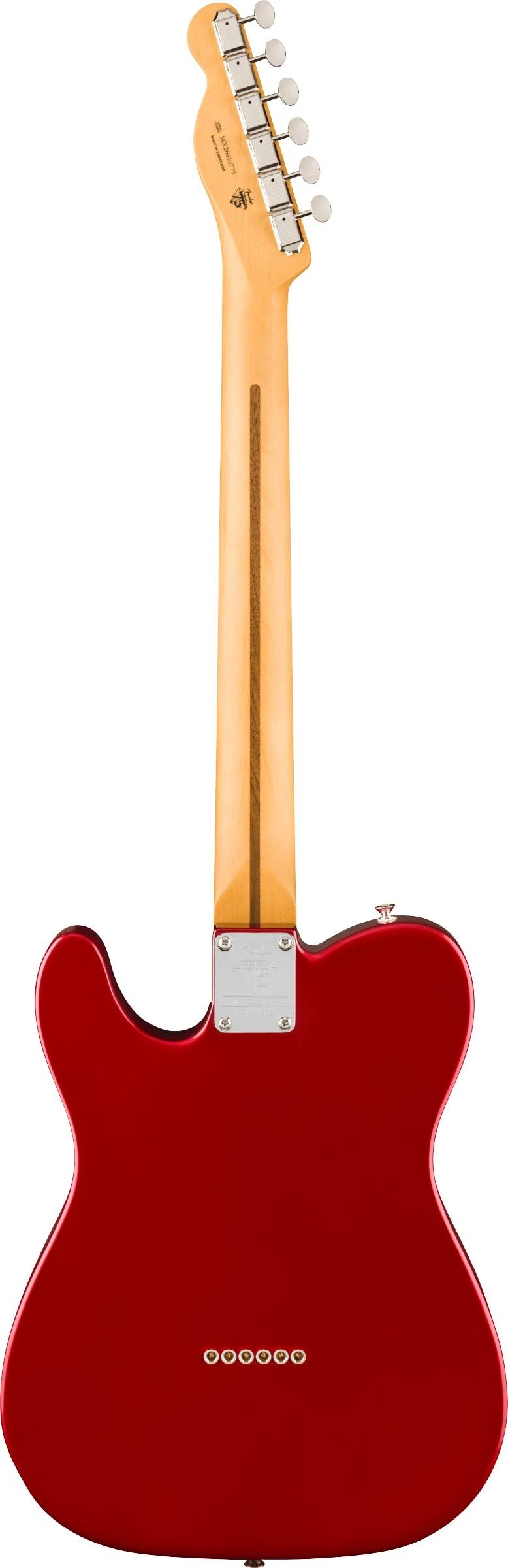 Fender 75th Anniversary Player II Telecaster Electric Guitar in Candy Apple Red - 0146552509-Back.jpg