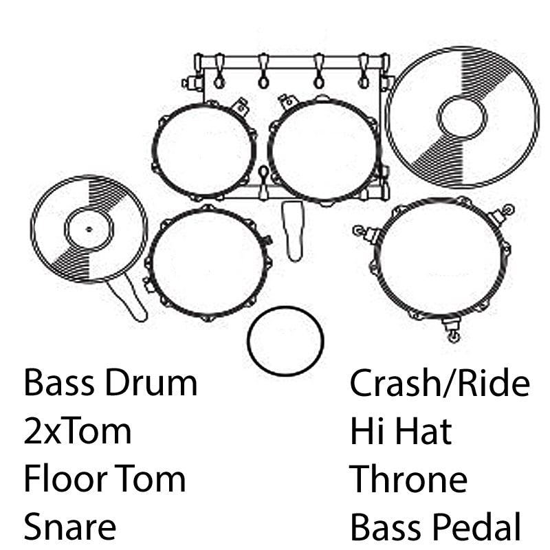 Pearl Roadshow 20 Drum Kit in Black - 91370-4PC-FK-2TOM1FT-CRHH-T.jpg