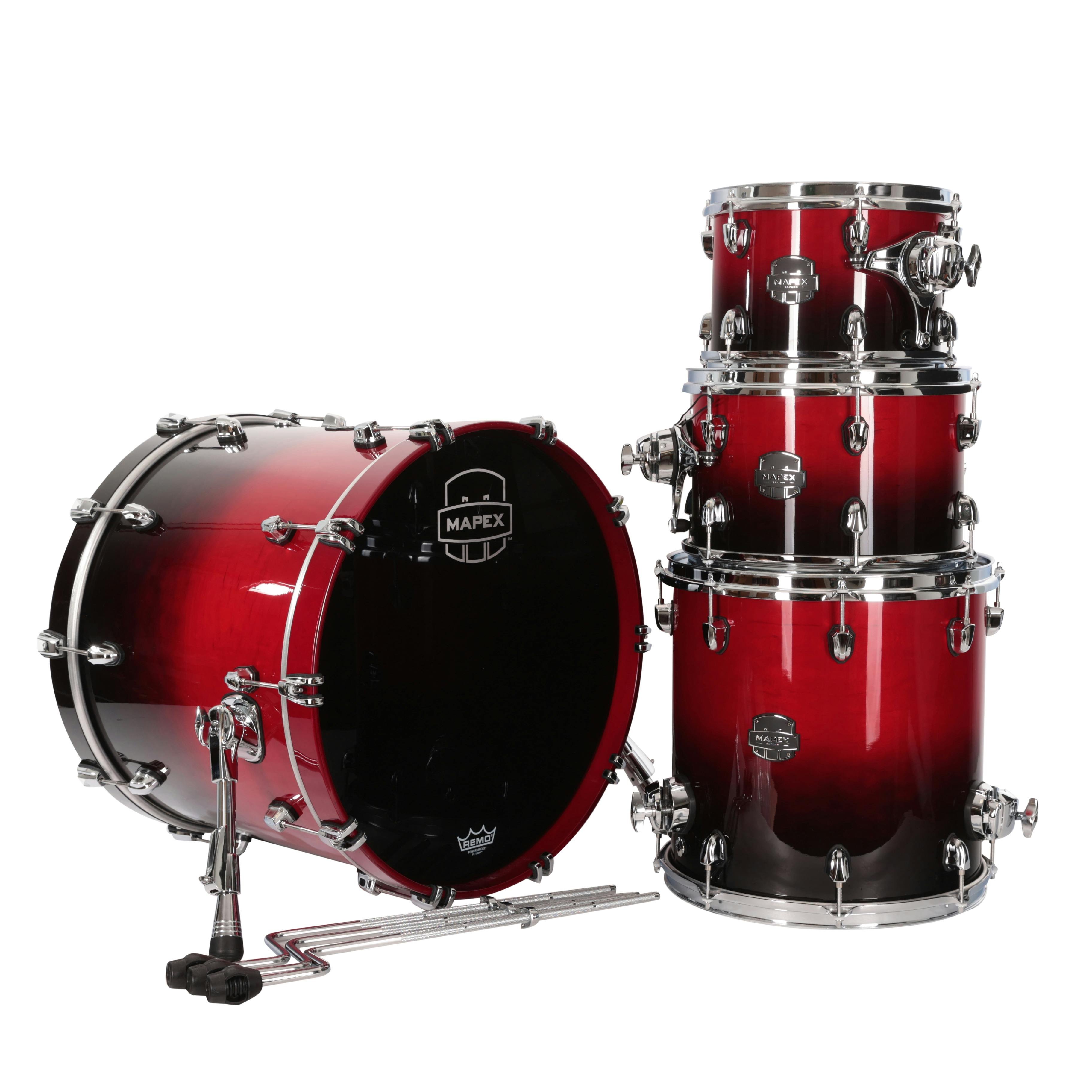 Mapex Saturn Classic 20" Fusion Drum Kit in Scarlet Fade - SR504X-RQ-SR504X-RQ_1.jpg