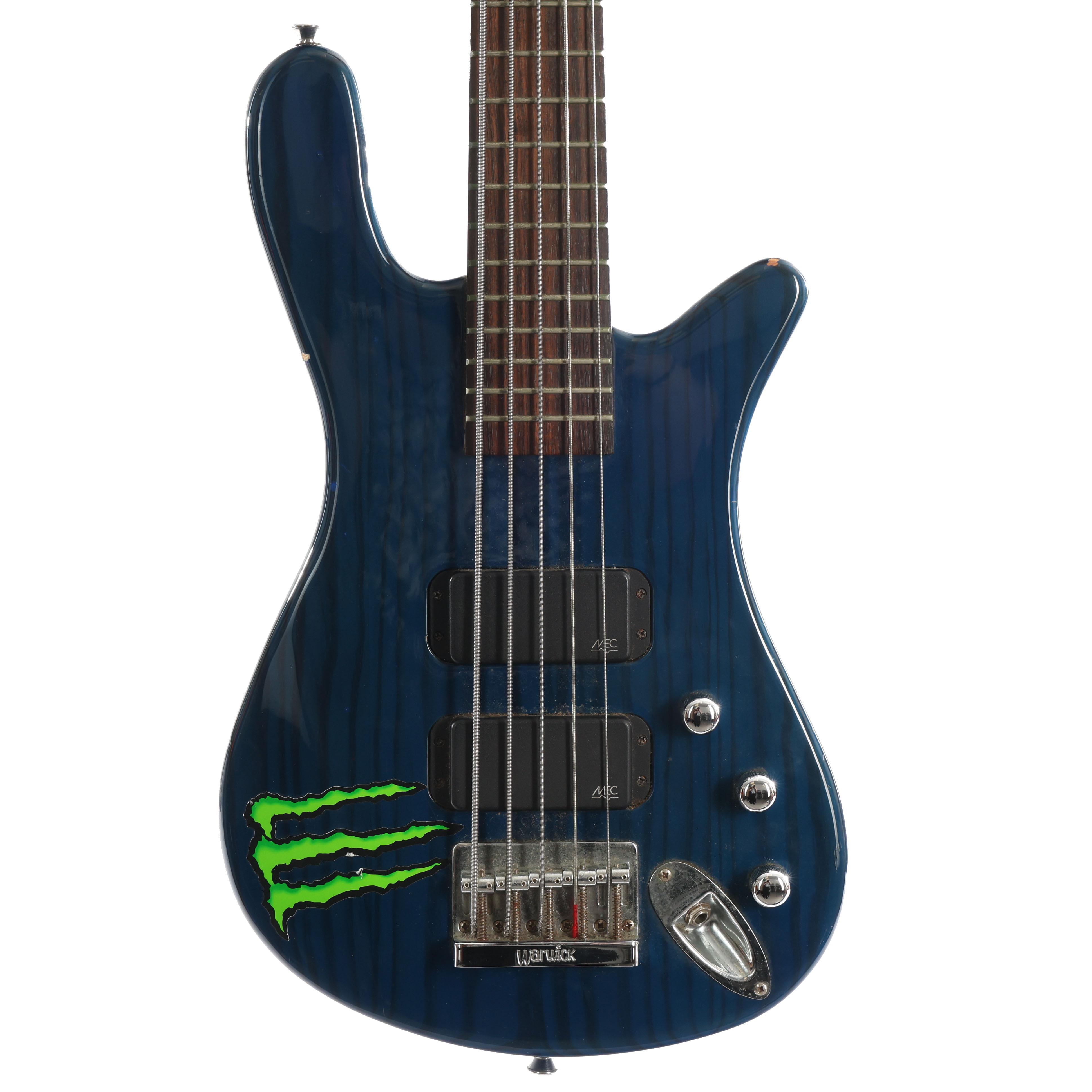 Second Hand 2002 Warwick 5 String Rockbass Standard Streamer in Blue 047 - SH-221-0047 (1).jpg