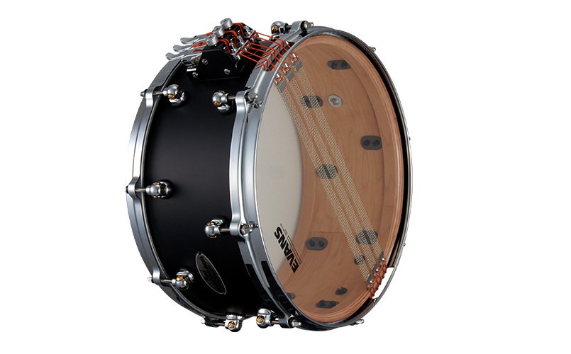 Pearl Dennis Chambers 2023 Signtaure Snare in Matte Black - DC1465SC (2).jpg