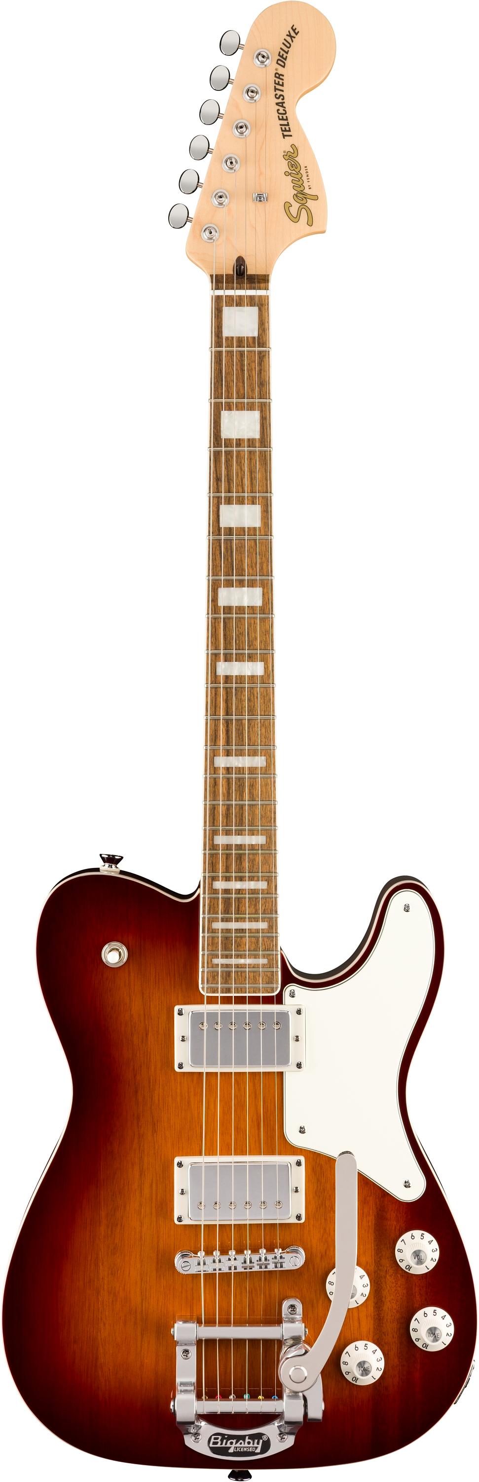 Squier Paranormal Troublemaker Telecaster Deluxe in Honey Sunburst