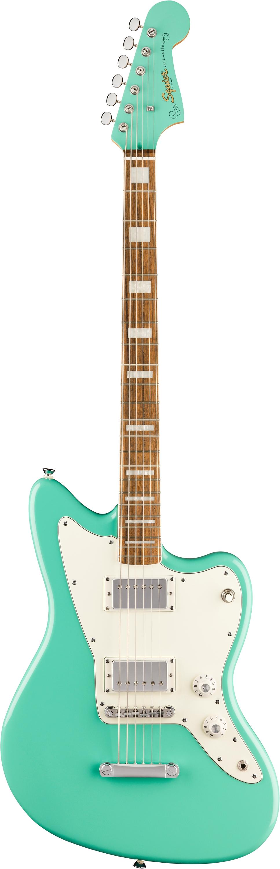 Squier Paranormal Baritone Jazzmaster in Sea Foam Green