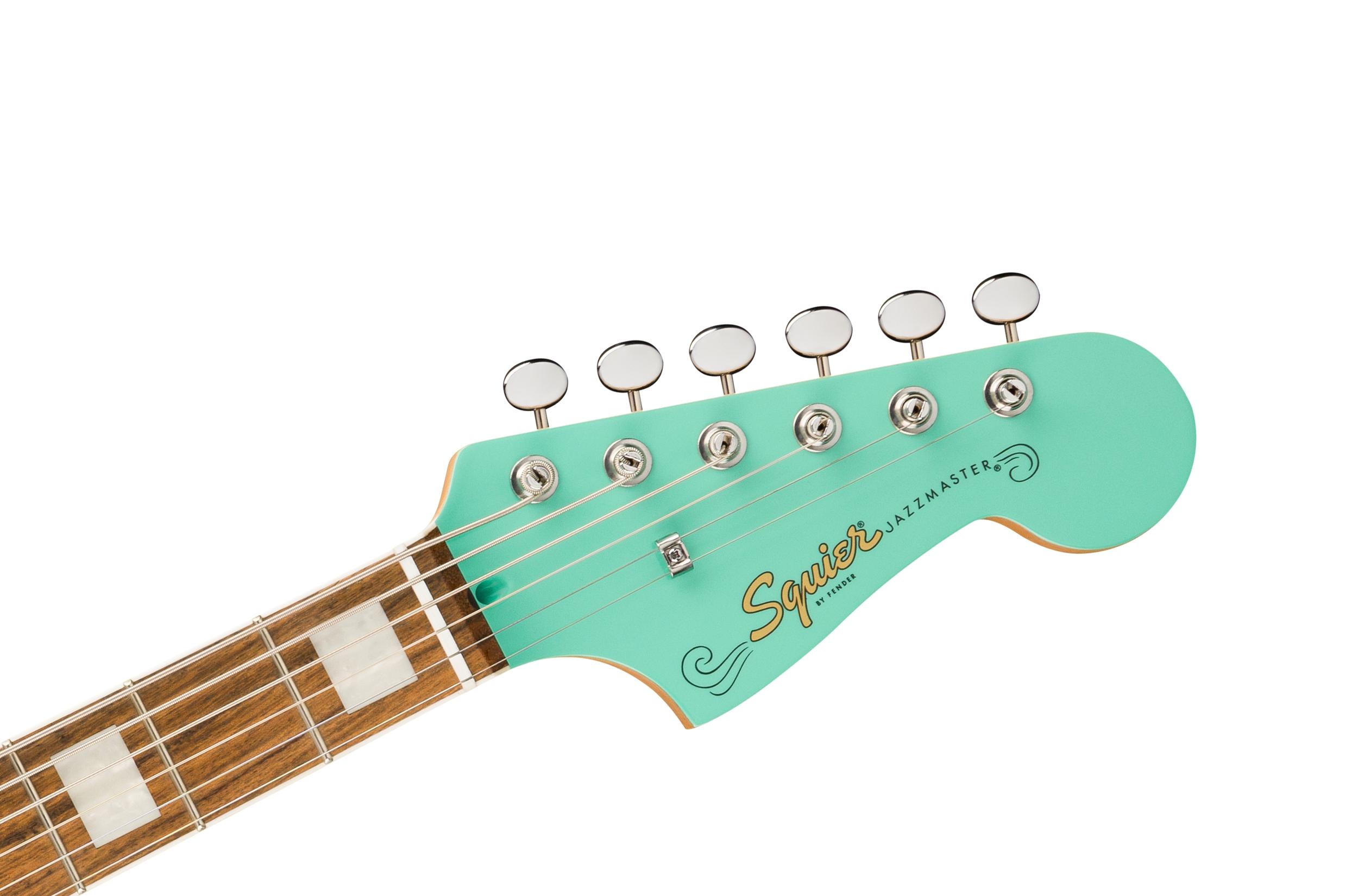 Squier Paranormal Baritone Jazzmaster in Sea Foam Green