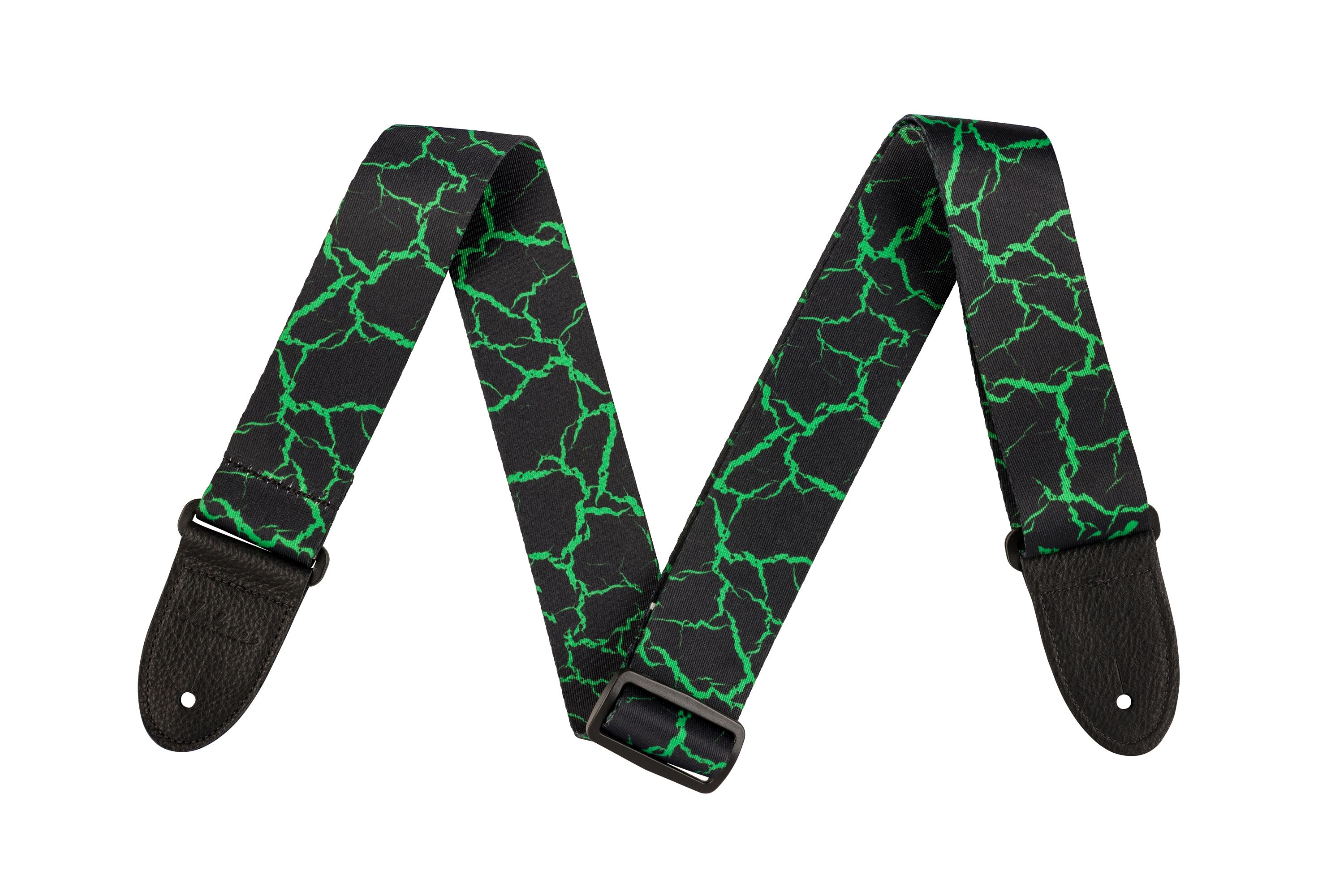 Jackson Green Crackle Polyester Guitar Strap - 2995371001-1.jpg