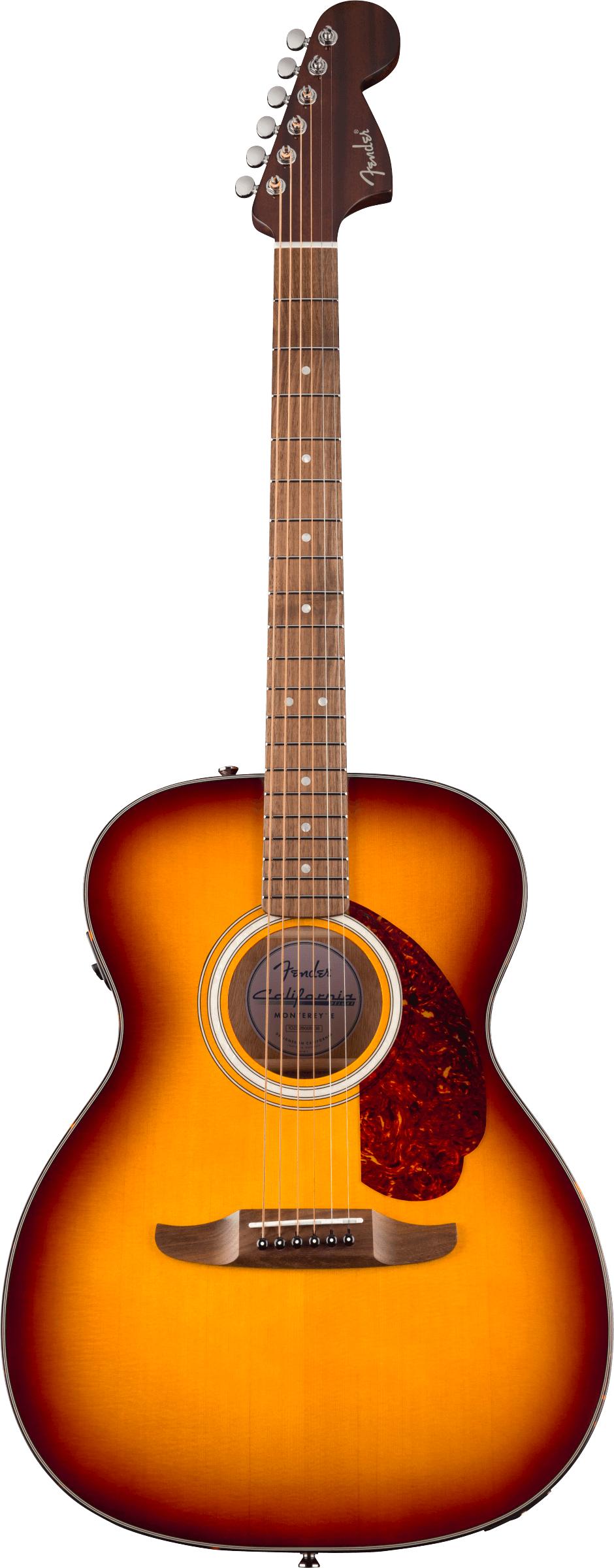 Fender California Deluxe Monterey Electro Acoustic Guitar in Honey Sunburst - 0974650542_fen_ins_frt_1_rr.jpg