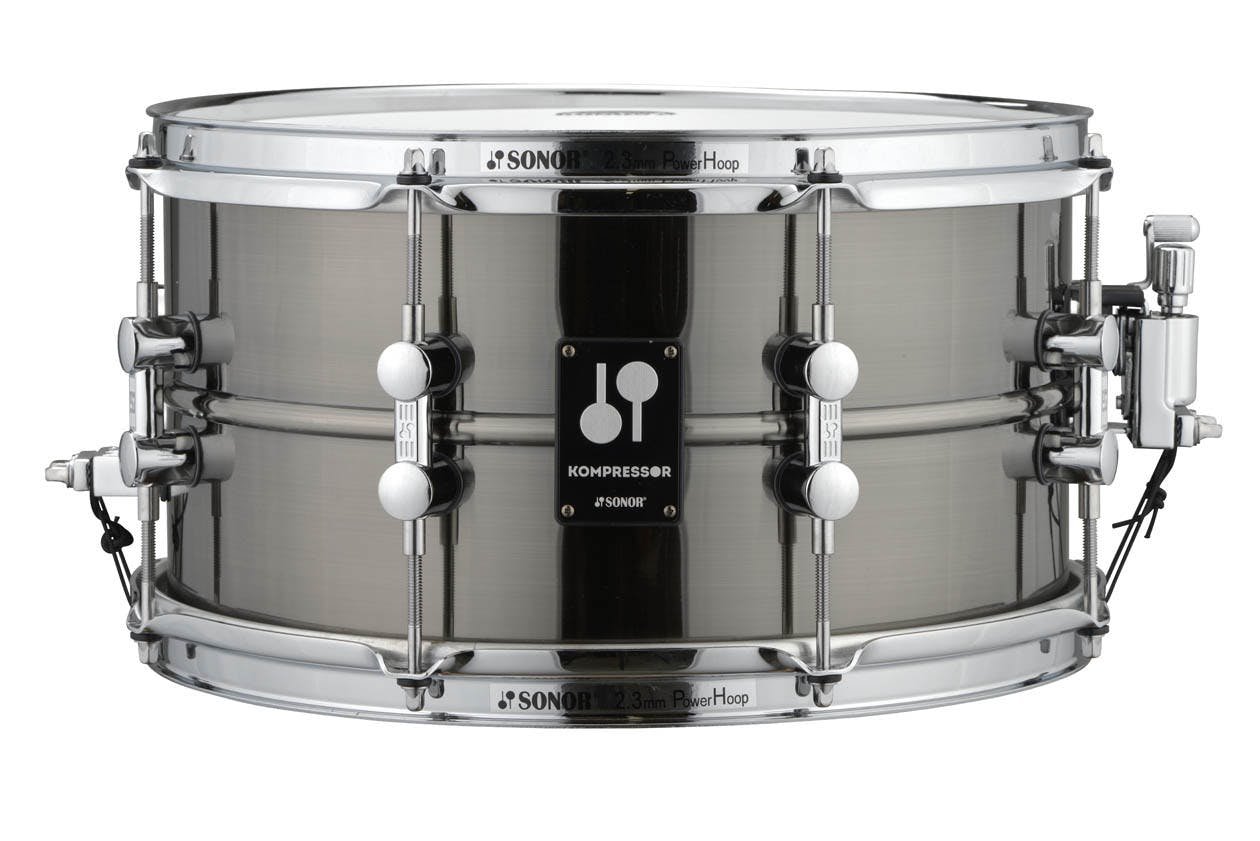 SONOR Kompressor Snare Drum 13" x 07", Brass, Black Nickel Plated - 17710101-17710101_KS13x07SDB_front-1.jpg