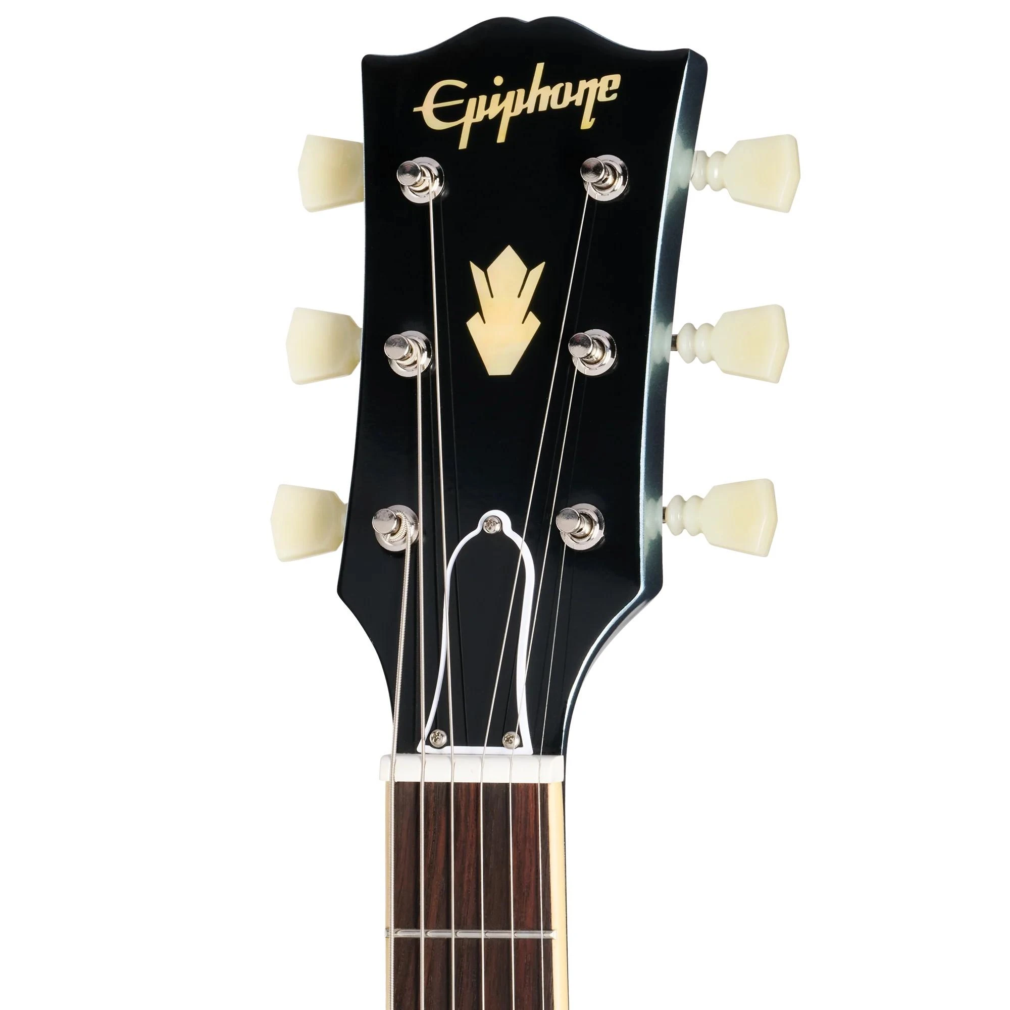 Epiphone Inspired by Gibson Custom 1964 SG Standard Reissue Electric Guitar with Maestro Vibrola in Pelham Blue - ECSGR4PENH1-Headstock.jpg