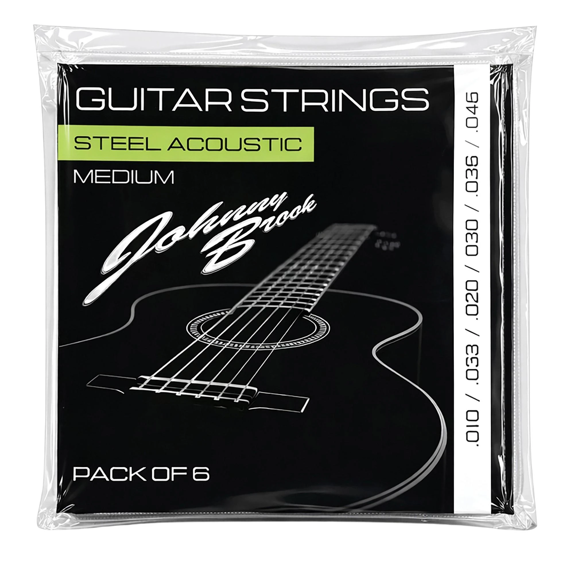 Johnny Brook Steel Medium Gauge Acoustic Guitar Strings Set - 10-46 - G884F-Hero.jpg