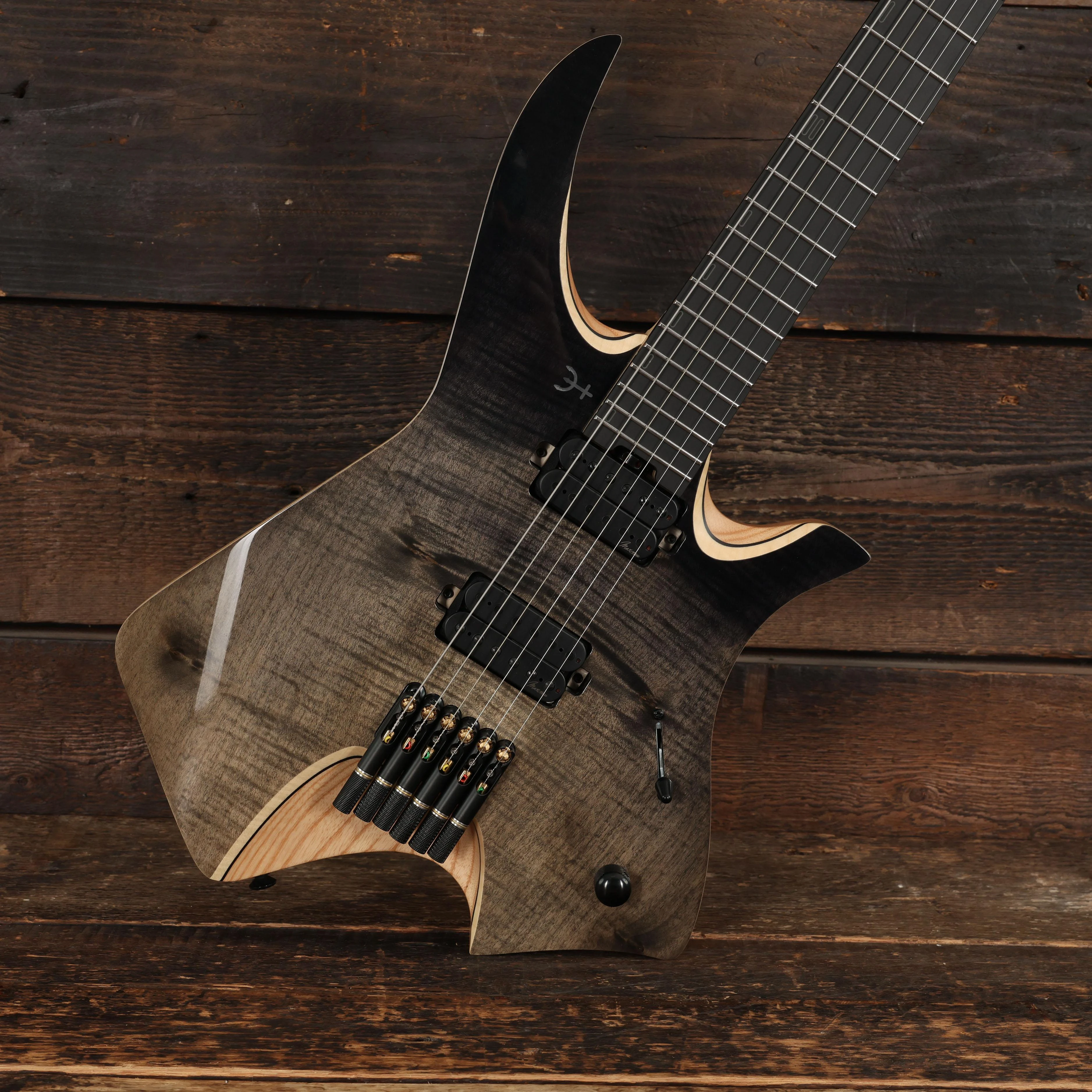 Infinia Neptune 6-String Headless Electric Guitar in Obsidian Black - NE4506 (2).JPG