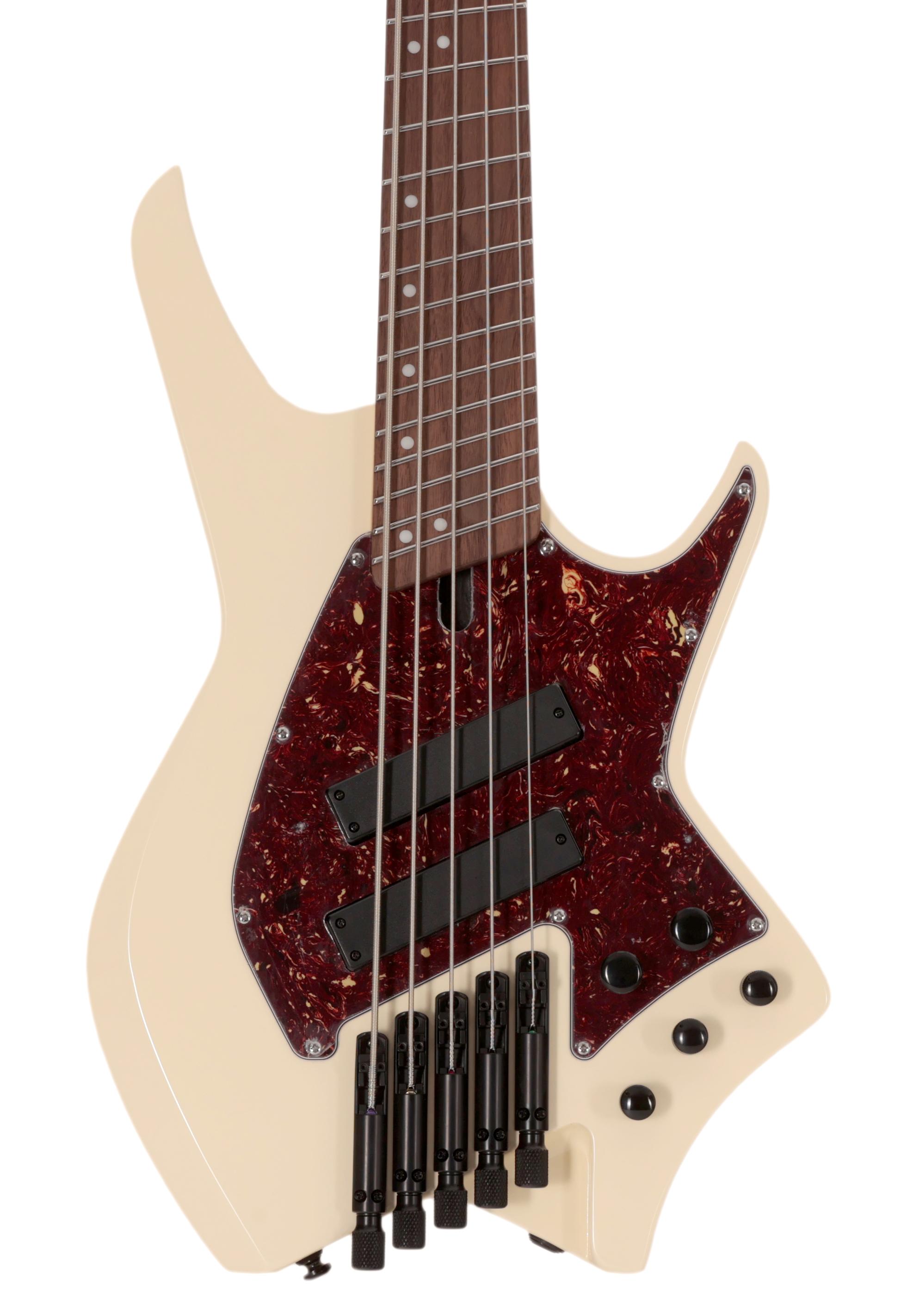 B Stock : Hils NEXT HNB5 5-String Bass Guitar in Gloss Ivory with Fanned Frets - 009 - HNB5G-NS-IV   (1).jpg
