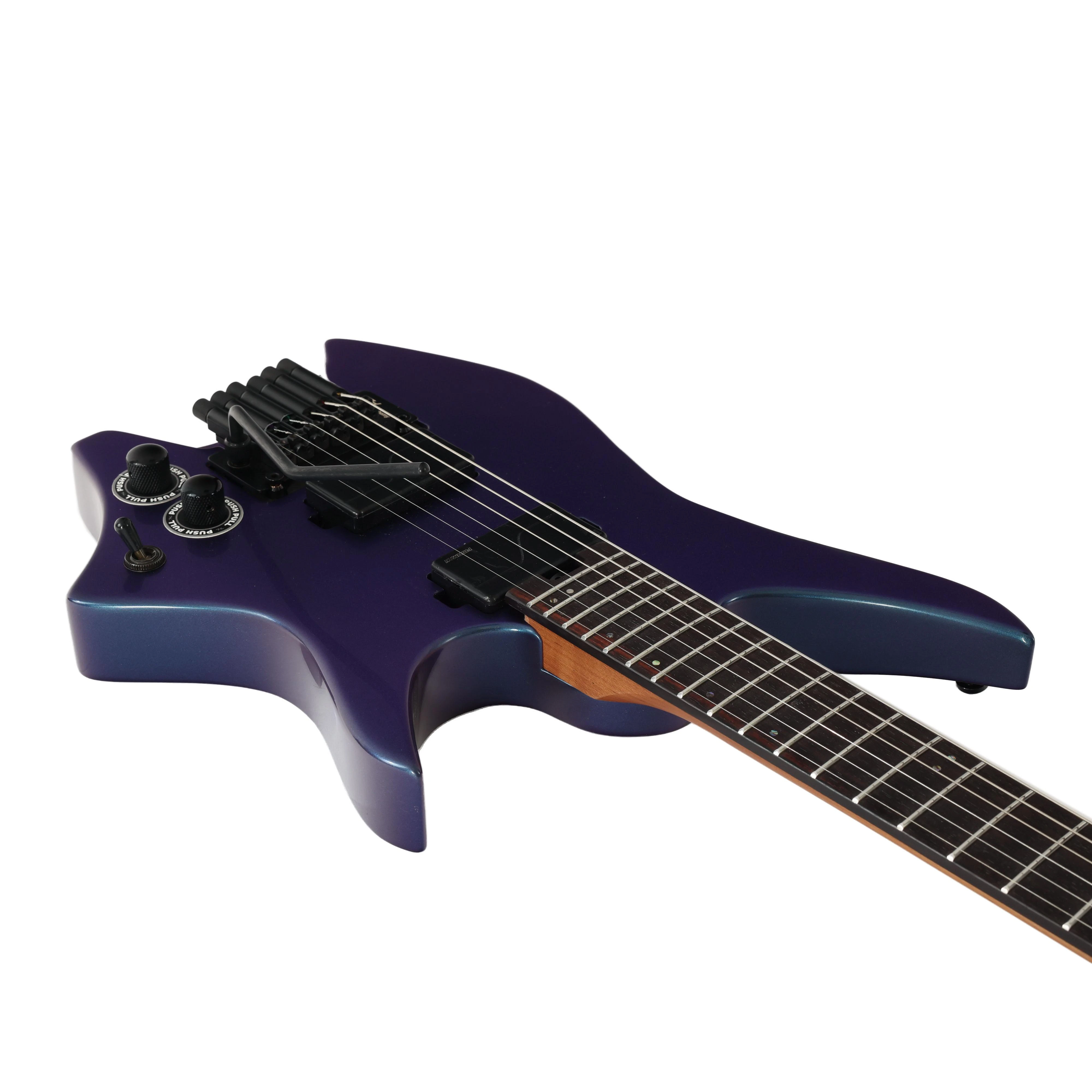 B Stock : HILS HN6 Next Series Headless Electric Guitar in Ultra Violet Chameleon - 014 - HN6G-NS-UV-Photo-Angle-2.jpg