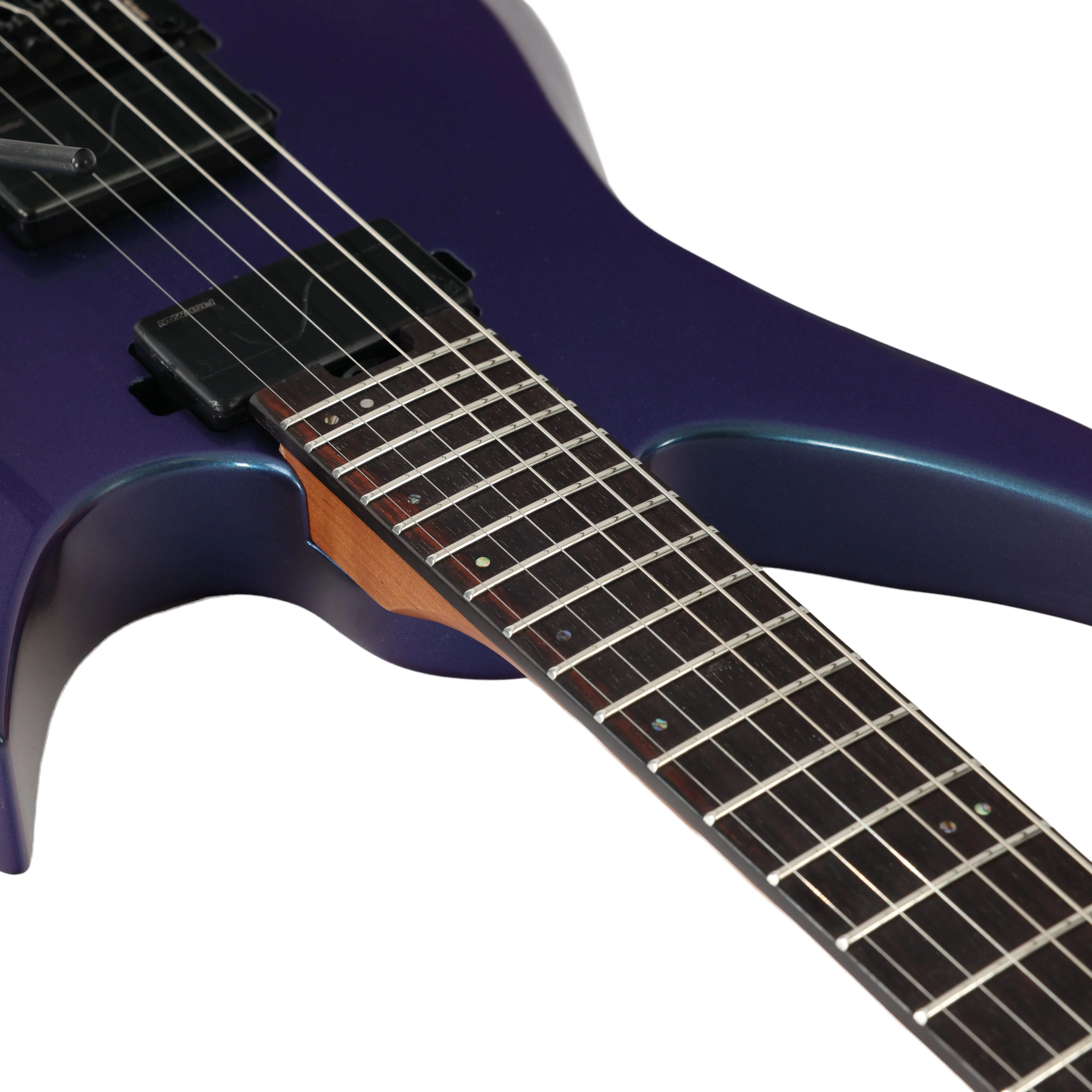 B Stock : HILS HN6 Next Series Headless Electric Guitar in Ultra Violet Chameleon - 014 - HN6G-NS-UV-Photo-Neck-Joint.jpg