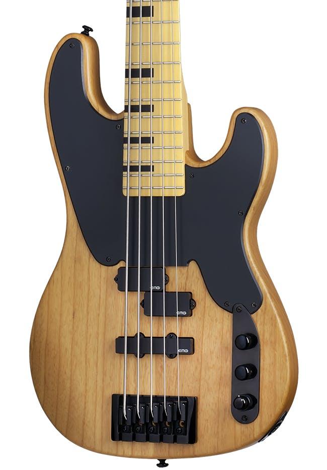 B Stock : Schecter Model-T Session-5 Bass Guitar in Aged Natural Satin - 003 - 428571-Schecter-Model-T-Session-5-Aged-Natural-Satin-Body.jpg