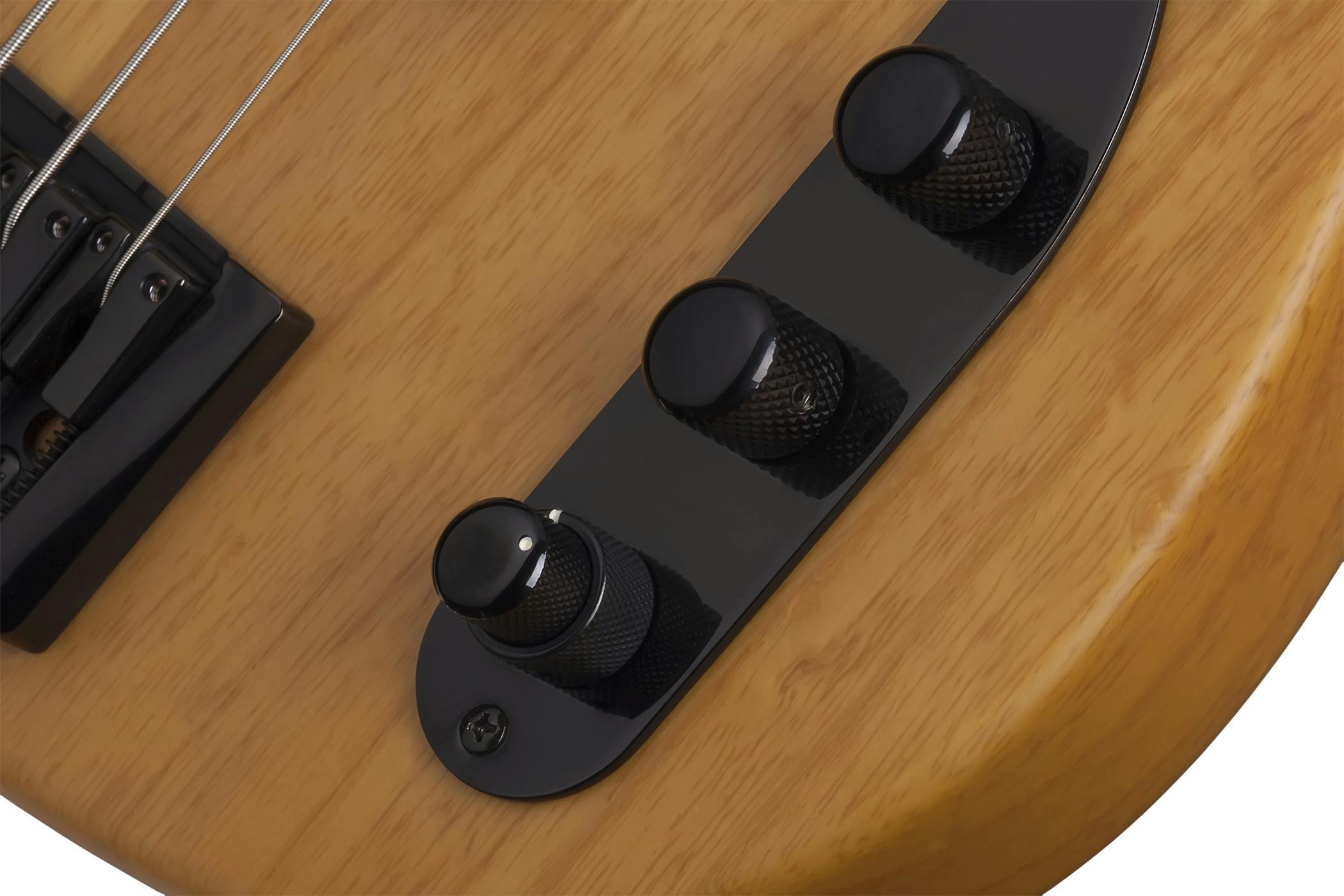 B Stock : Schecter Model-T Session-5 Bass Guitar in Aged Natural Satin - 003 - 428577-MODEL-T 5 NAS KNOBS.jpg