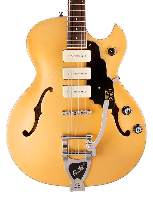 Guild Starfire I Jet 90 Satin Gold Semi-Hollow Guitar - GSFIJETGD-1.jpg