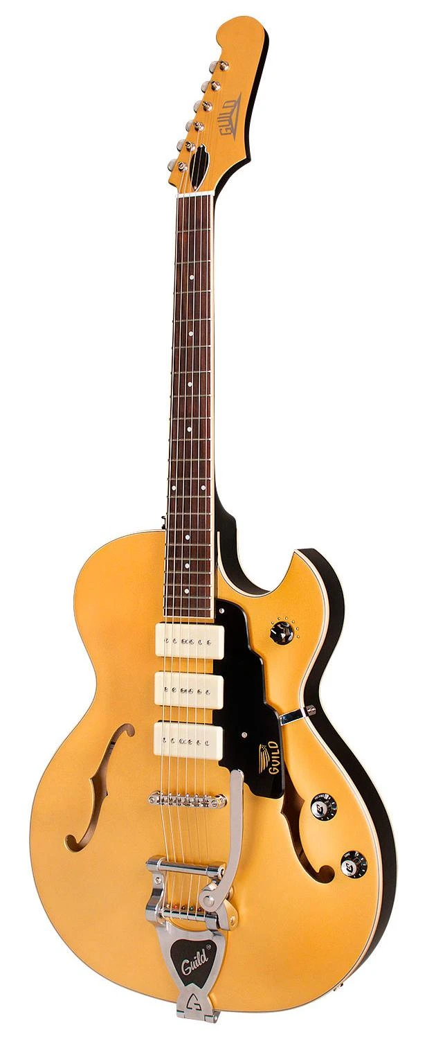 Guild Starfire I Jet 90 Satin Gold Semi-Hollow Guitar - GSFIJETGD-2.jpg
