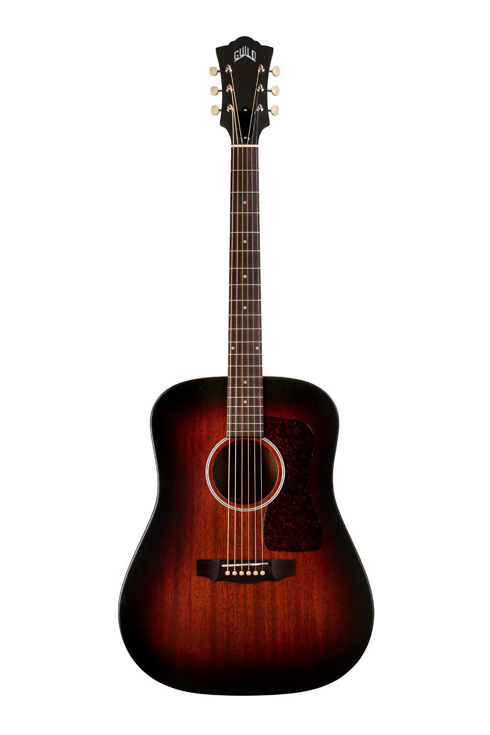 Guild USA D-20E Vintage Sunburst Electro Acoustic Guitar