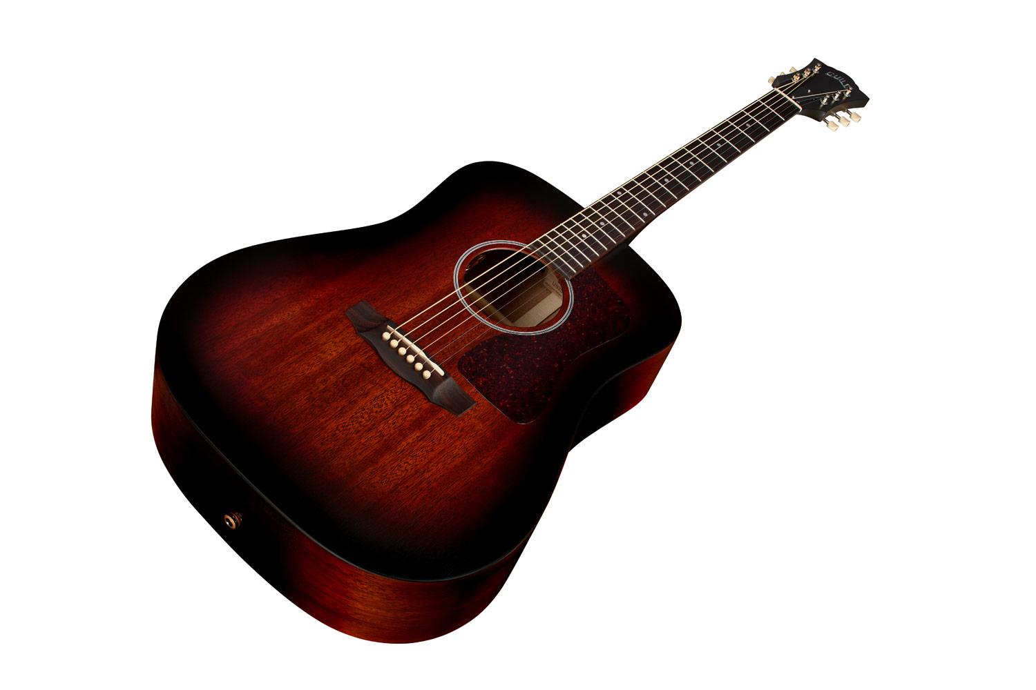 Guild USA D-20E Vintage Sunburst Electro Acoustic Guitar