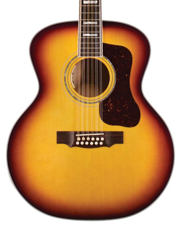 Guild USA F-512E Maple Antique Burst 12-String Electro Acoustic Guitar - GUSF51EMA12-1.jpg