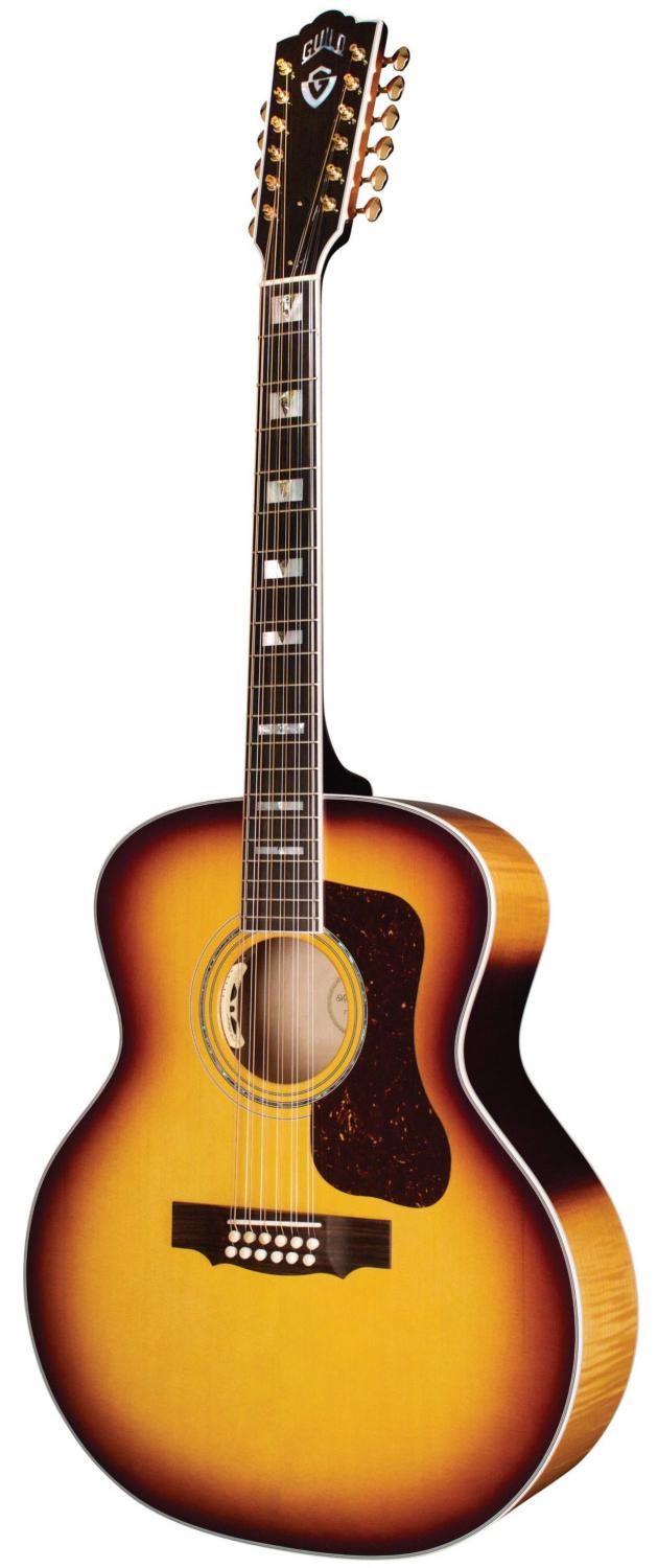 Guild USA F-512E Maple Antique Burst 12-String Electro Acoustic Guitar - GUSF51EMA12-2.jpg