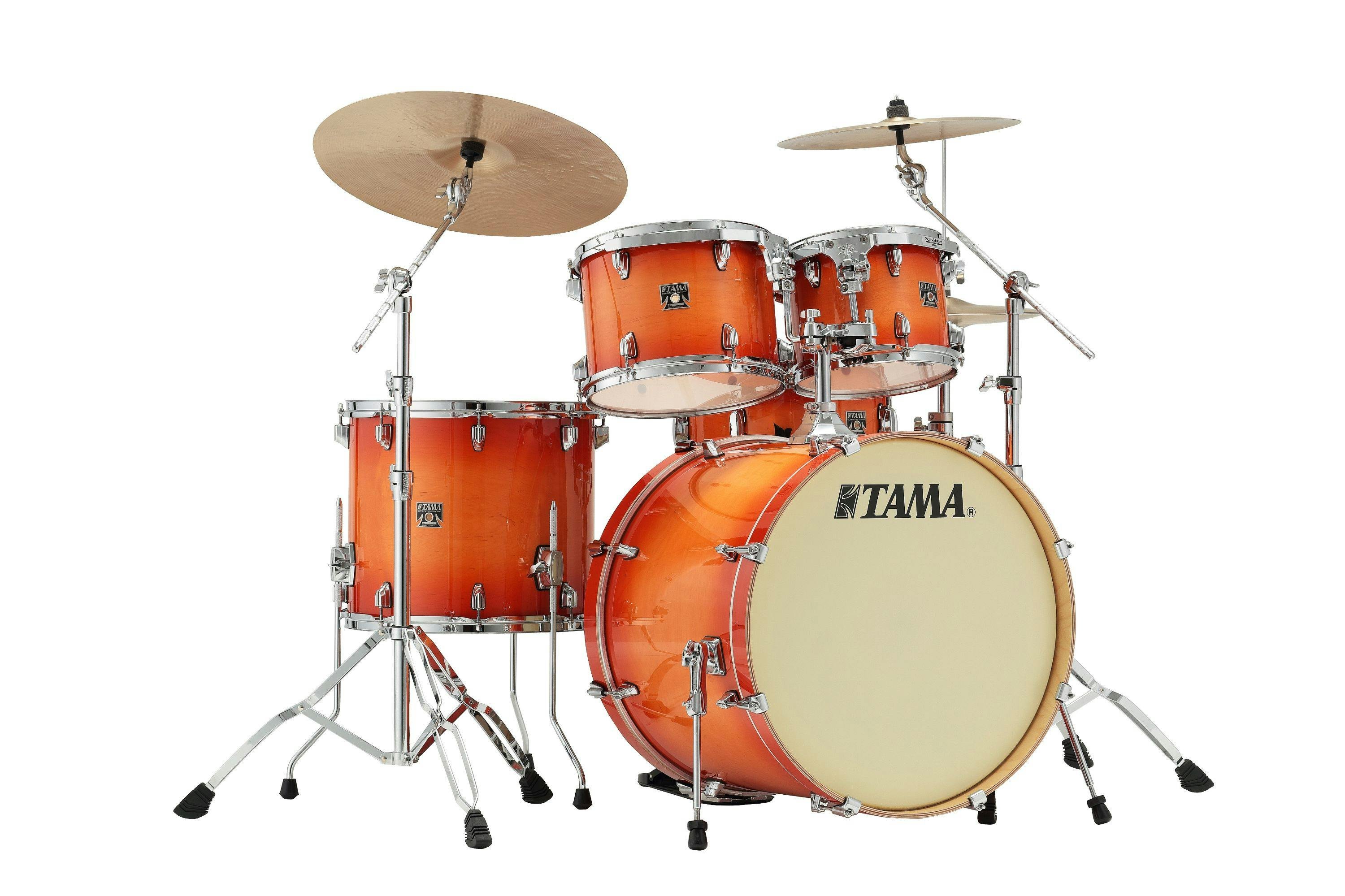 Tama Superstar Classic Maple 22" 5-piece Acoustic Shell Pack in Tangerine Lacquer Burst - 281884-CL52KS_TLB_GZ.jpg