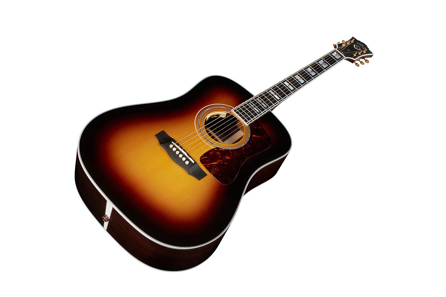 Guild USA D-55E Antique Burst Electro Acoustic Guitar - GUSD55ABE-5.jpg