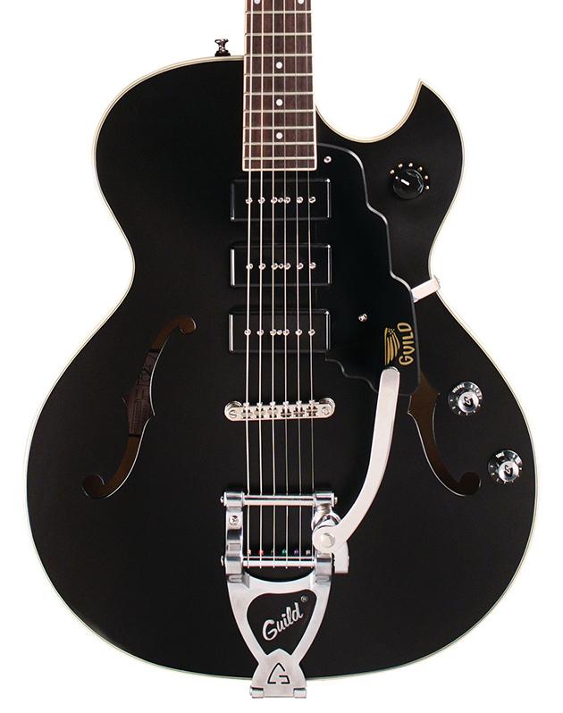Guild Starfire I Jet 90 Satin Black Semi-Hollow Guitar - Andertons