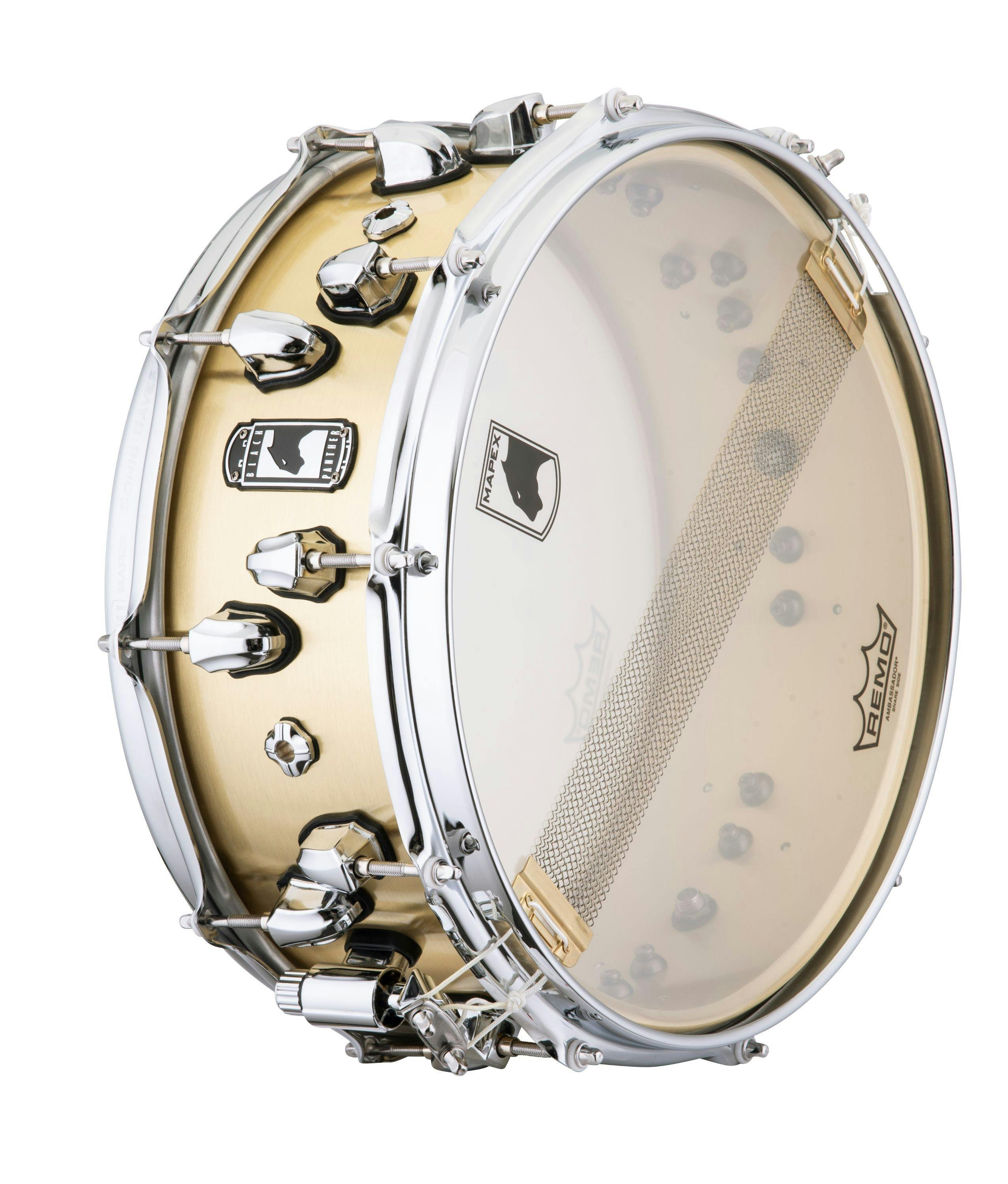 Mapex Black Panther Metallion 14x5.5 Brass Snare Drum - 397777-Metallion_BPNBR4551CN_3.jpg