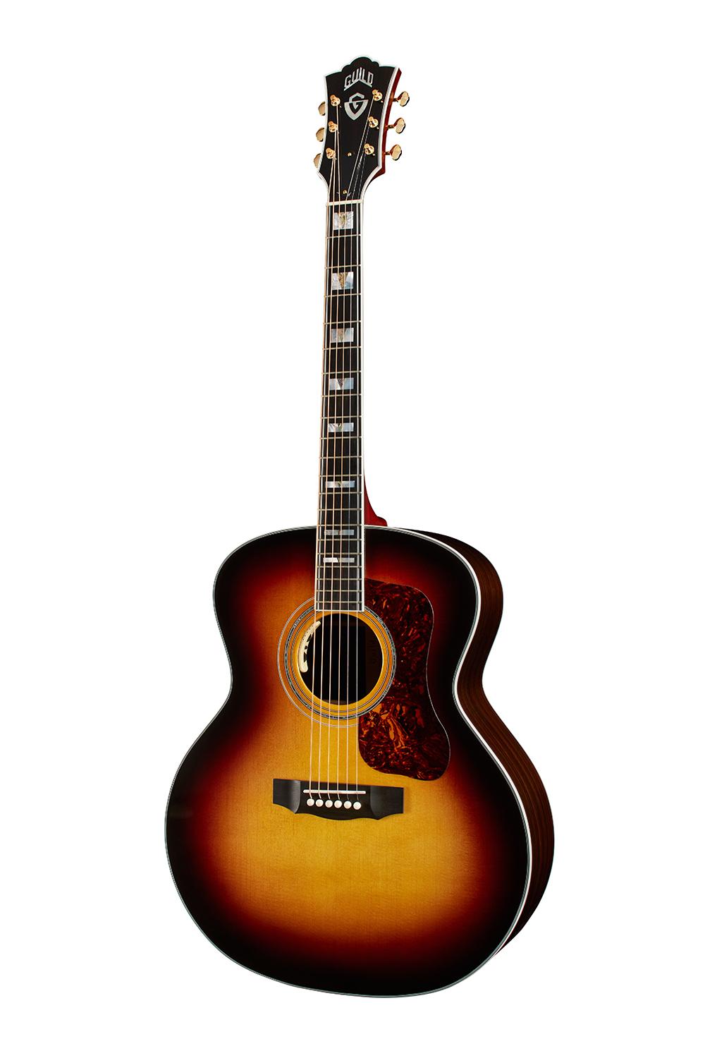 Guild USA F-55E Antique Burst Electro Acoustic Guitar - GUSF55ABE-2.jpg