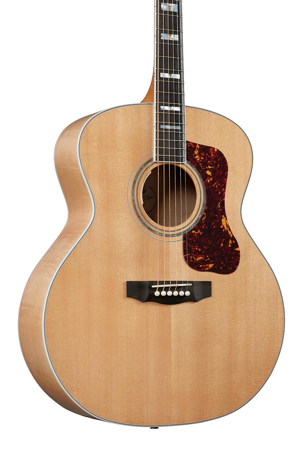 Guild USA F-55E Maple Blonde Electro Acoustic Guitar - GUSF55MBE-4.jpg
