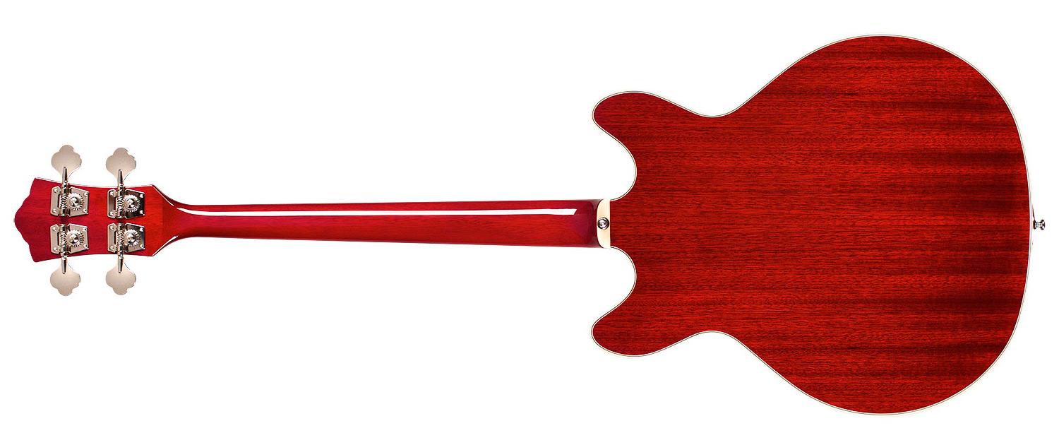 Guild Starfire I Bass LH Cherry Red Hollow Bass Guitar - GSFIBASCRLH-3.jpg