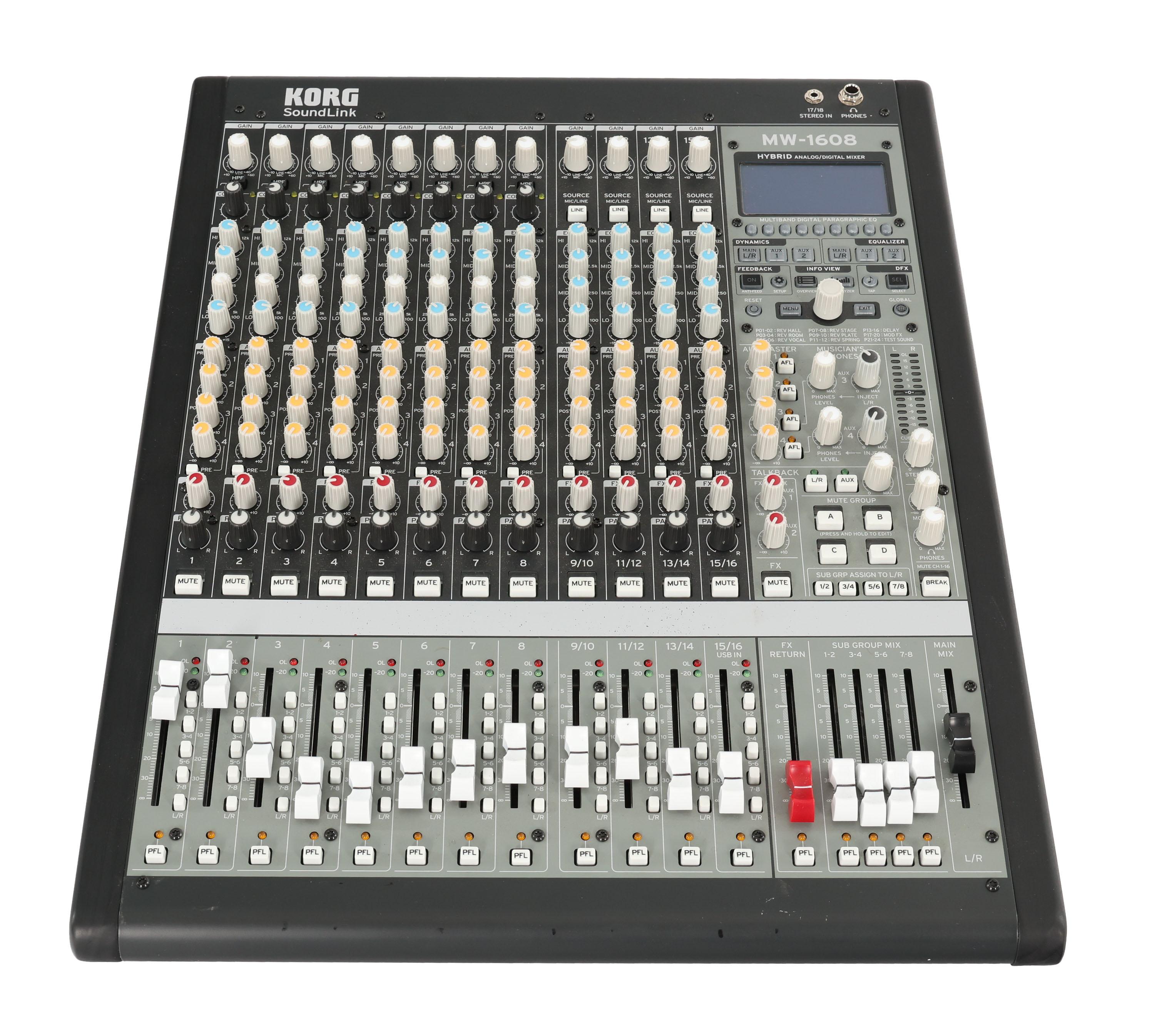 Second Hand Korg MW1608 SoundLink Hybrid Analog/Digital Mixer 778 - SH-204-1778 (2).jpg