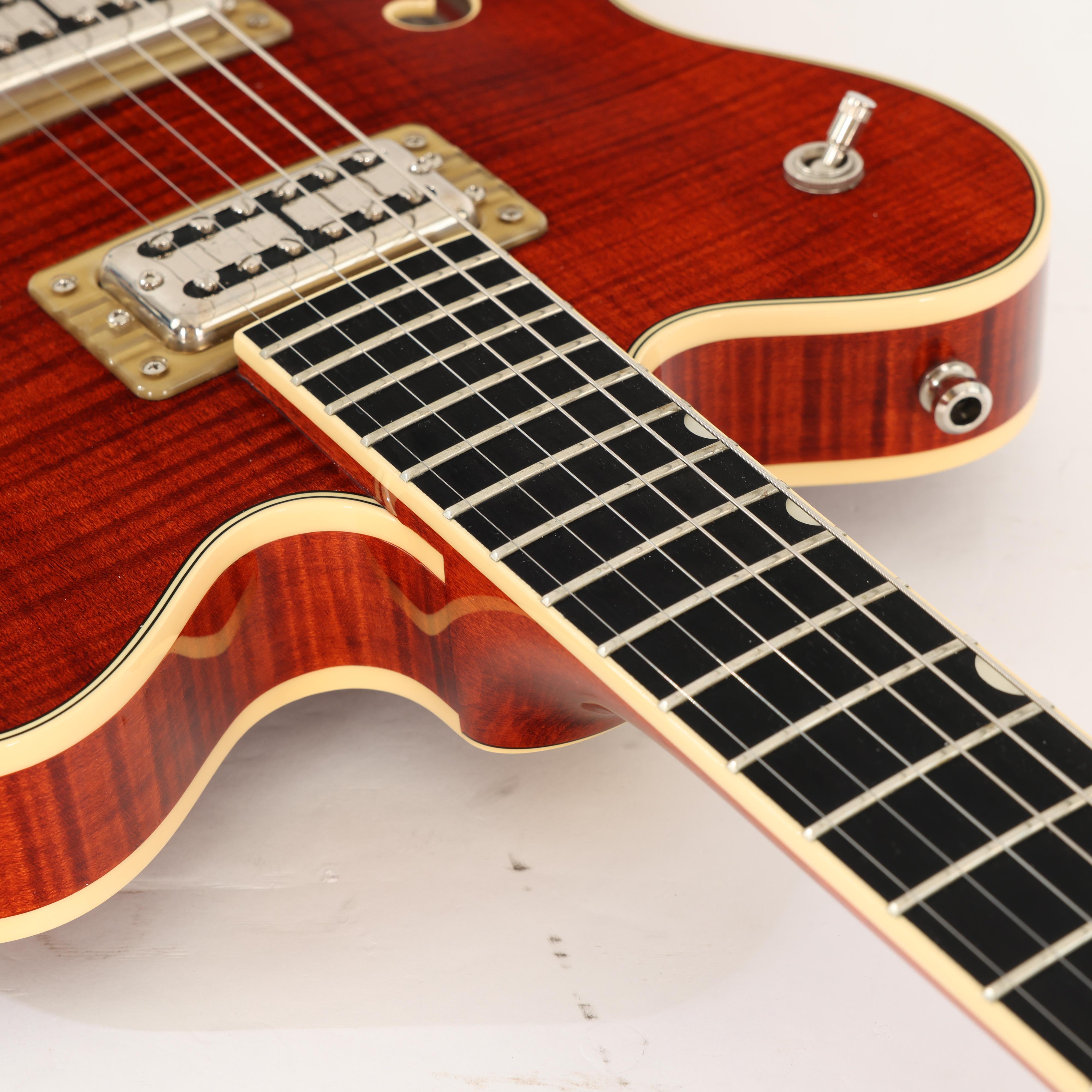 Second Hand Gretsch Broadkaster Flametop In Orange Stain 581 - SH-114-2581 (9).jpg