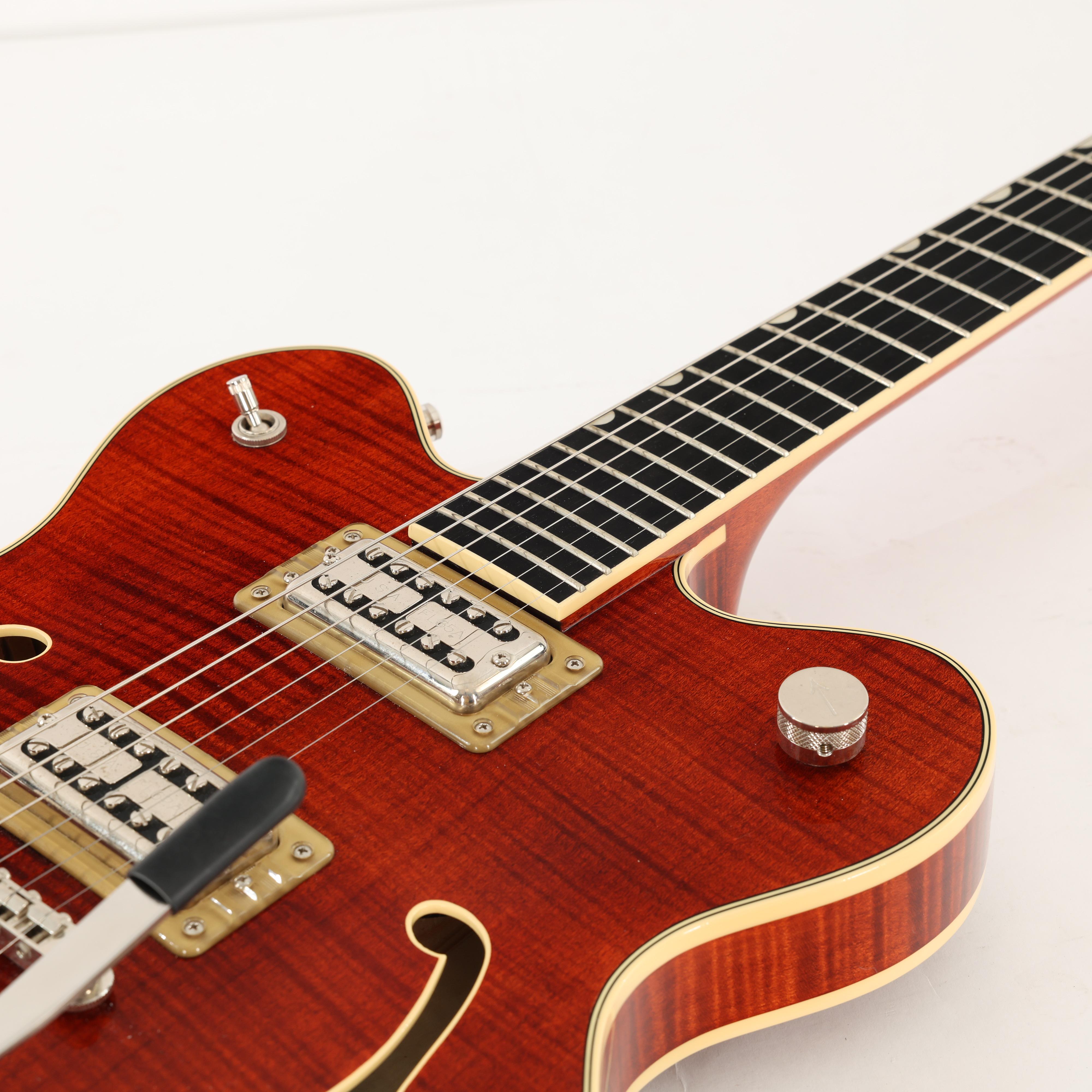 Second Hand Gretsch Broadkaster Flametop In Orange Stain #581 - SH-114-2581 (6).jpg