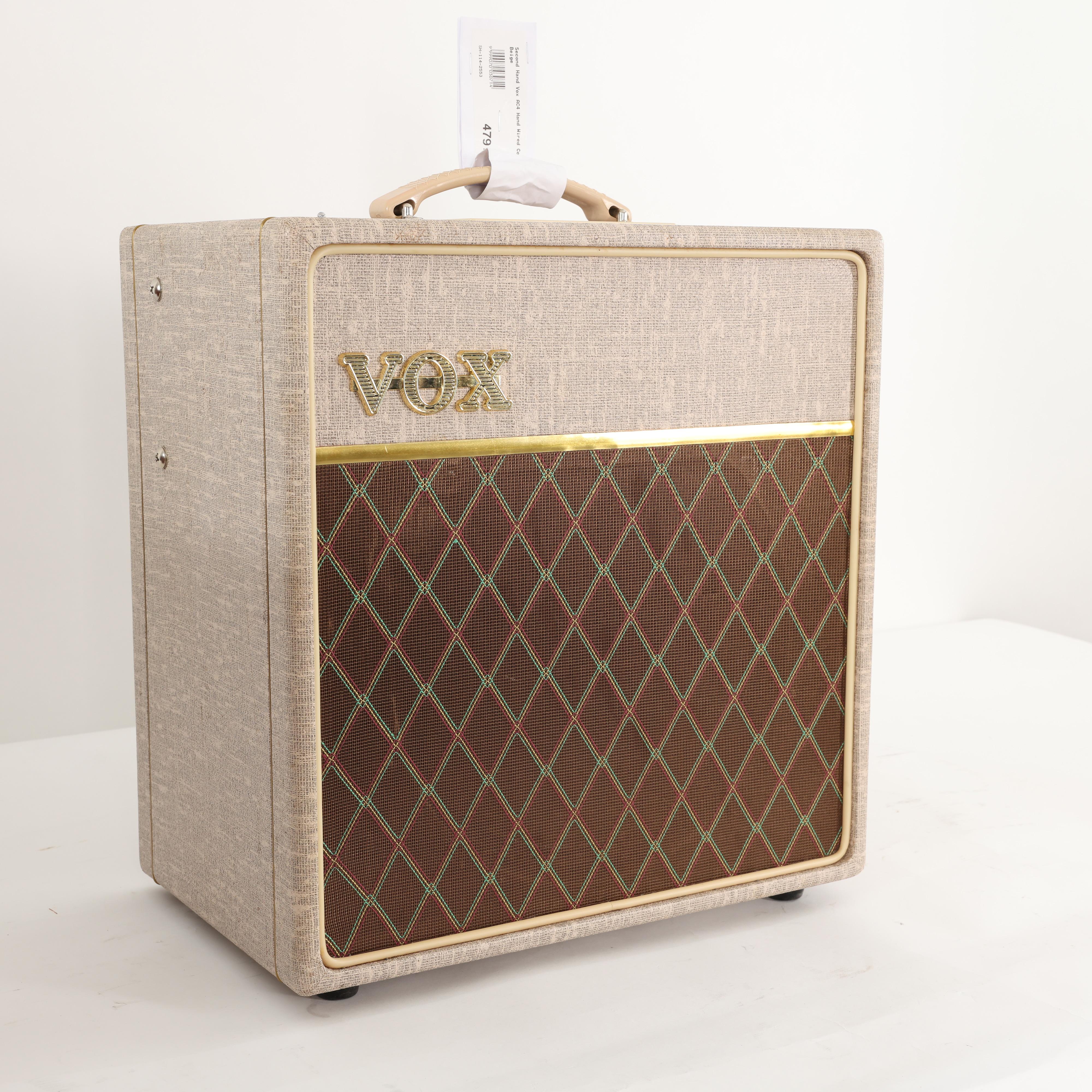Second Hand Vox AC4 Hand Wired Combo In Beige 553 - SH-114-2553 (4).jpg