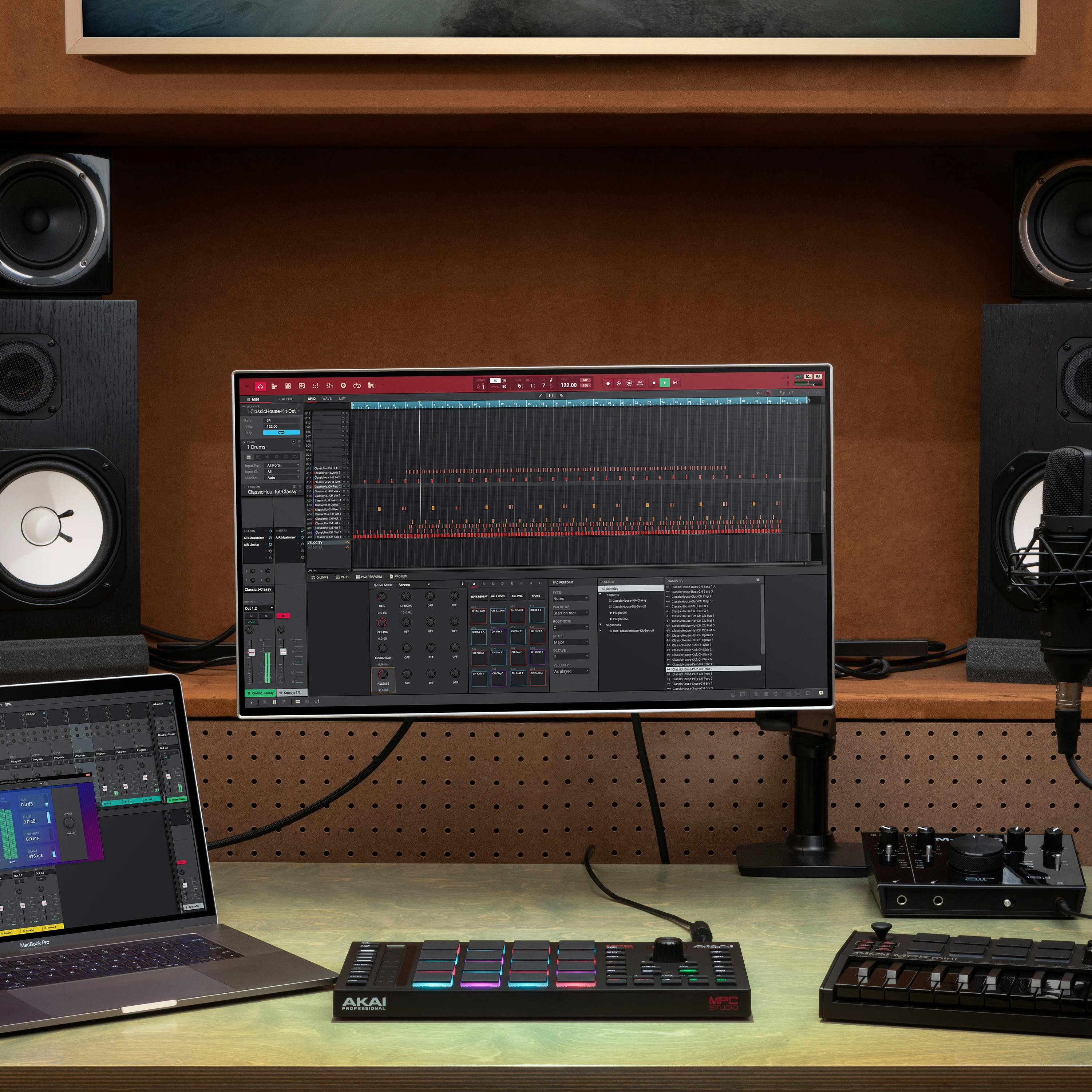 Akai MPC Studio Music Production MIDI Controller - 463994-MPC-Studio_Studio-Setting_05.jpg