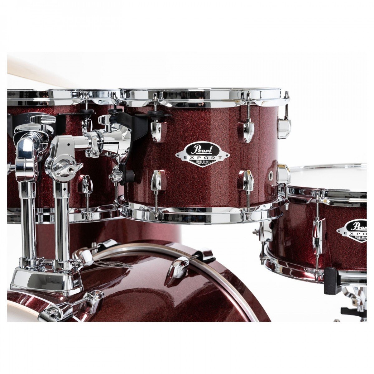 Pearl Export 22" Rock Fusion Drum Kit in Black Cherry Glitter  - EXX705NBRC704 6.jpg