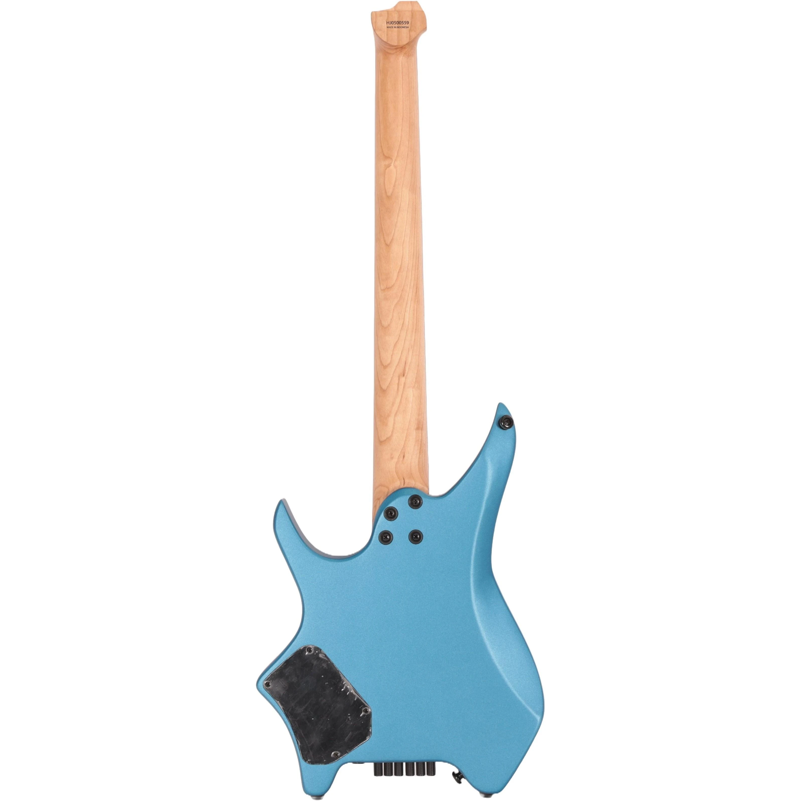 HILS NEXT HN3 Gen 1 Headless Electric Guitar in Satin Metallic Electric Blue - HN3SMEB-GEN1-Back.jpg