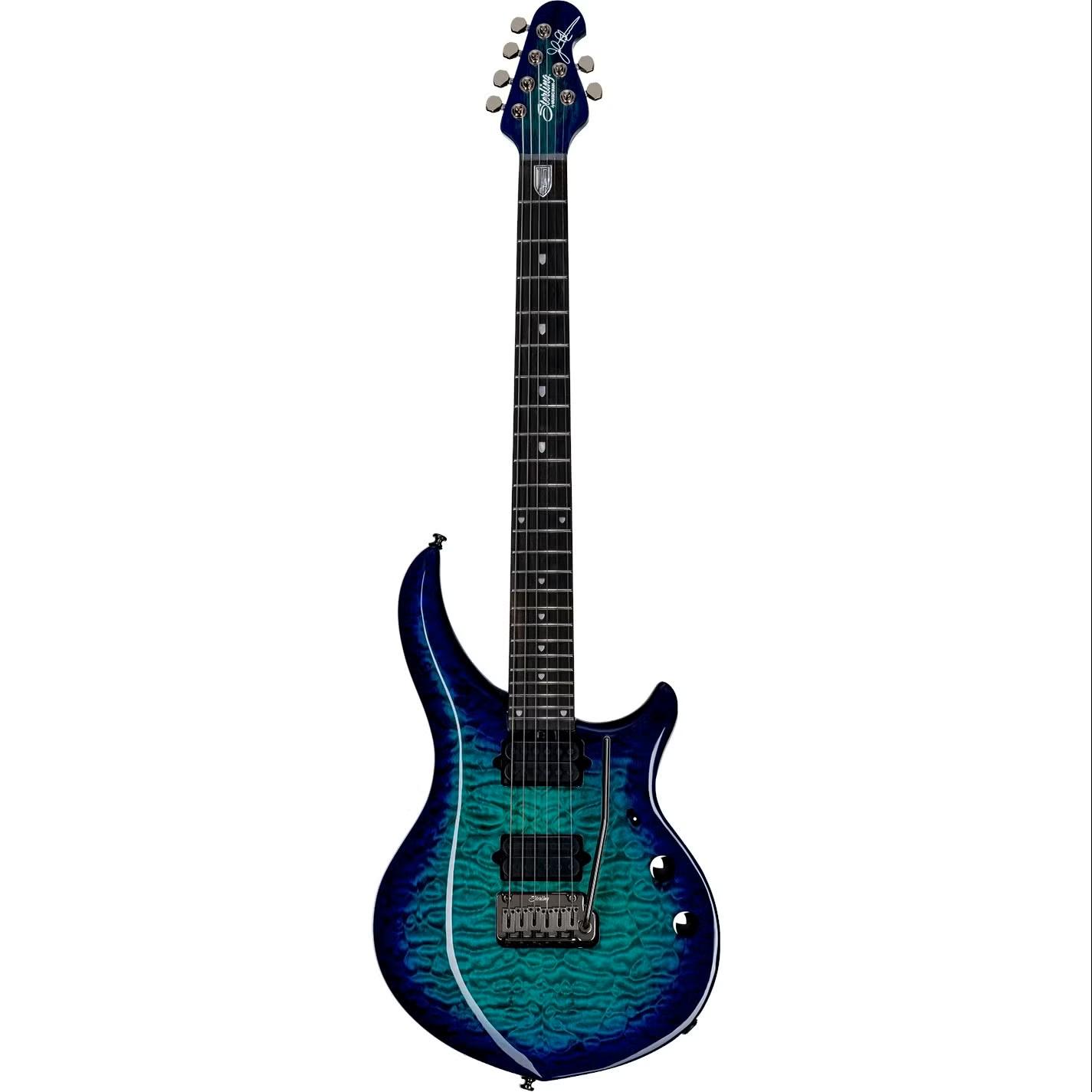 B Stock : Sterling by Music Man Majesty Dimarzio Electric Guitar in Cerulean Paradise - 001 - ST-MAJ200XQM-CPD-E1-WB 4.jpg