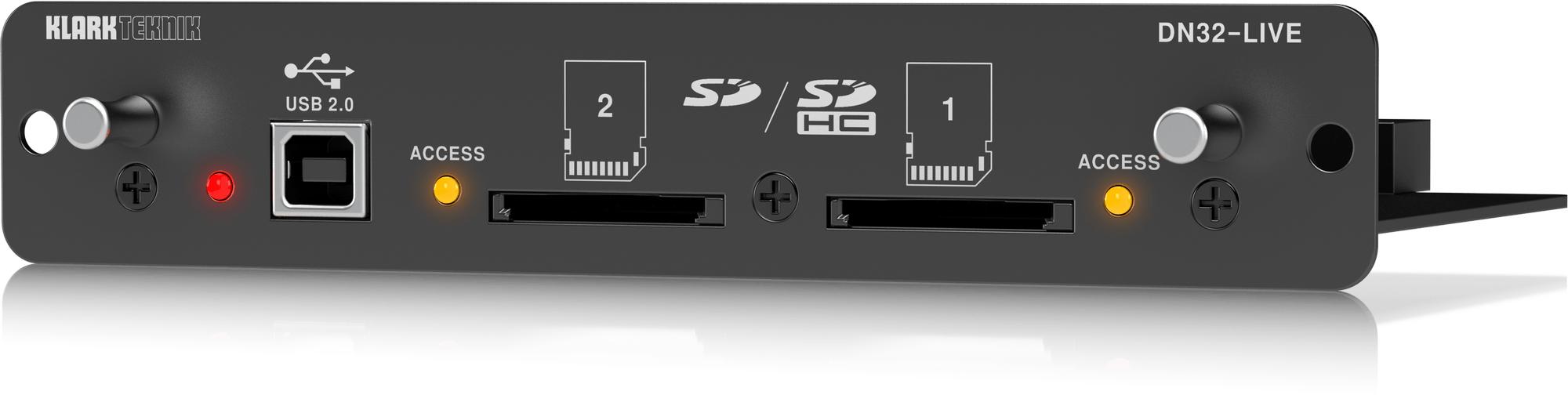 Klark Teknik DN32-LIVE SD/SDHC and USB 2.0 Expansion Module for 32