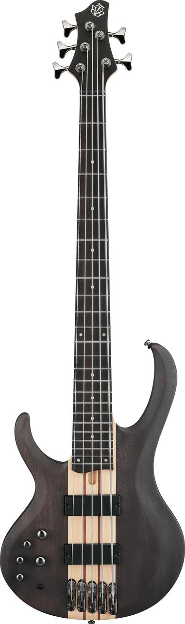 Ibanez BTB605L Left Handed 5 String Bass Guitar in Trans Gray flat - BTB605L-TGF-2.jpg
