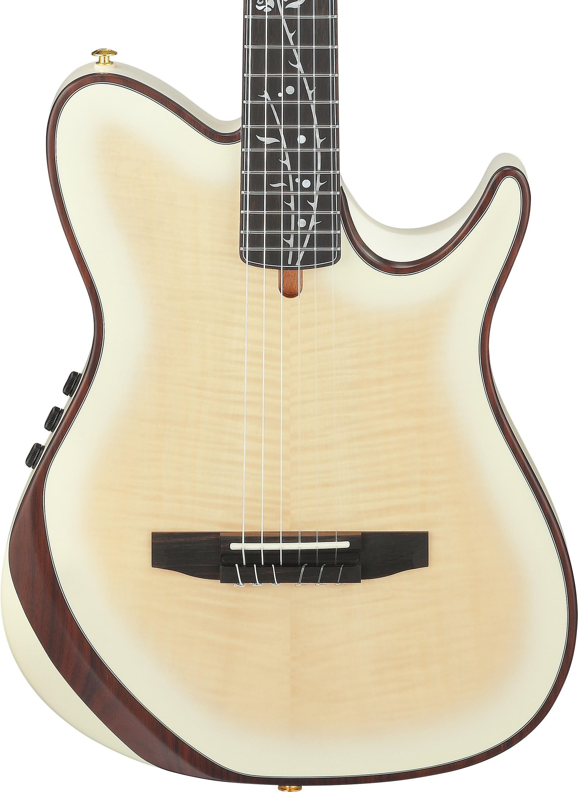 Ibanez TOD100FMN Tim Henson Tree of Death Thinline Acoustic Guitar in Toasted Marshmallow Matte - TOD100FMN_TMM_1X_01_F.jpg