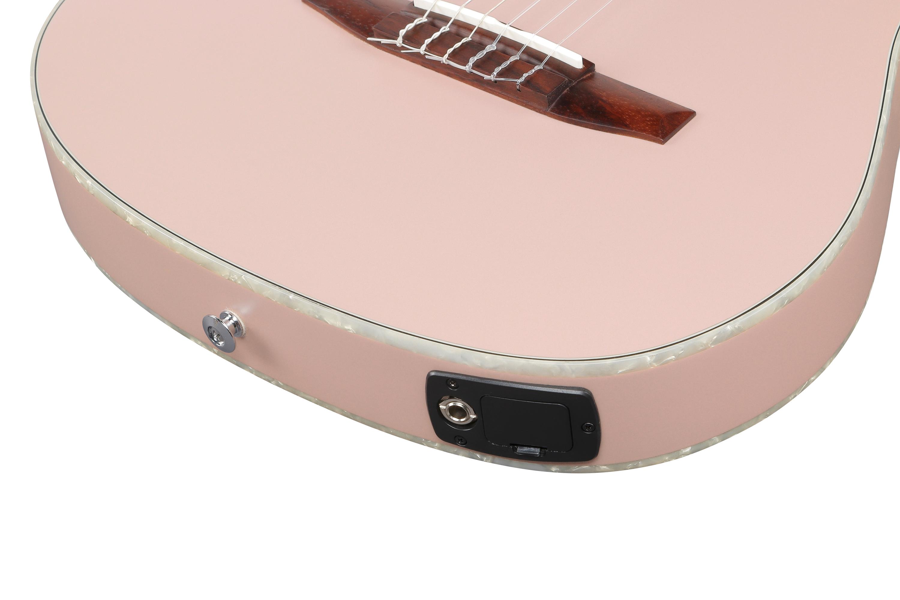 Ibanez TOD10N Tim Henson Tree of Death Thinline Acoustic Guitar in Pearl Pink Flat - TOD10N_PAF_5B_03_M.jpg