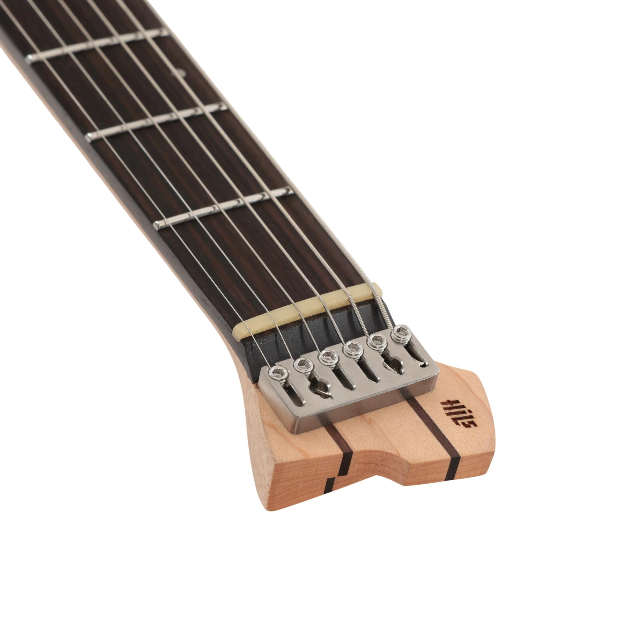 HILS NEXT HN3 Baritone Headless Electric Guitar in Satin Olive Drab - HN3BARSSMOLV-Head.jpg