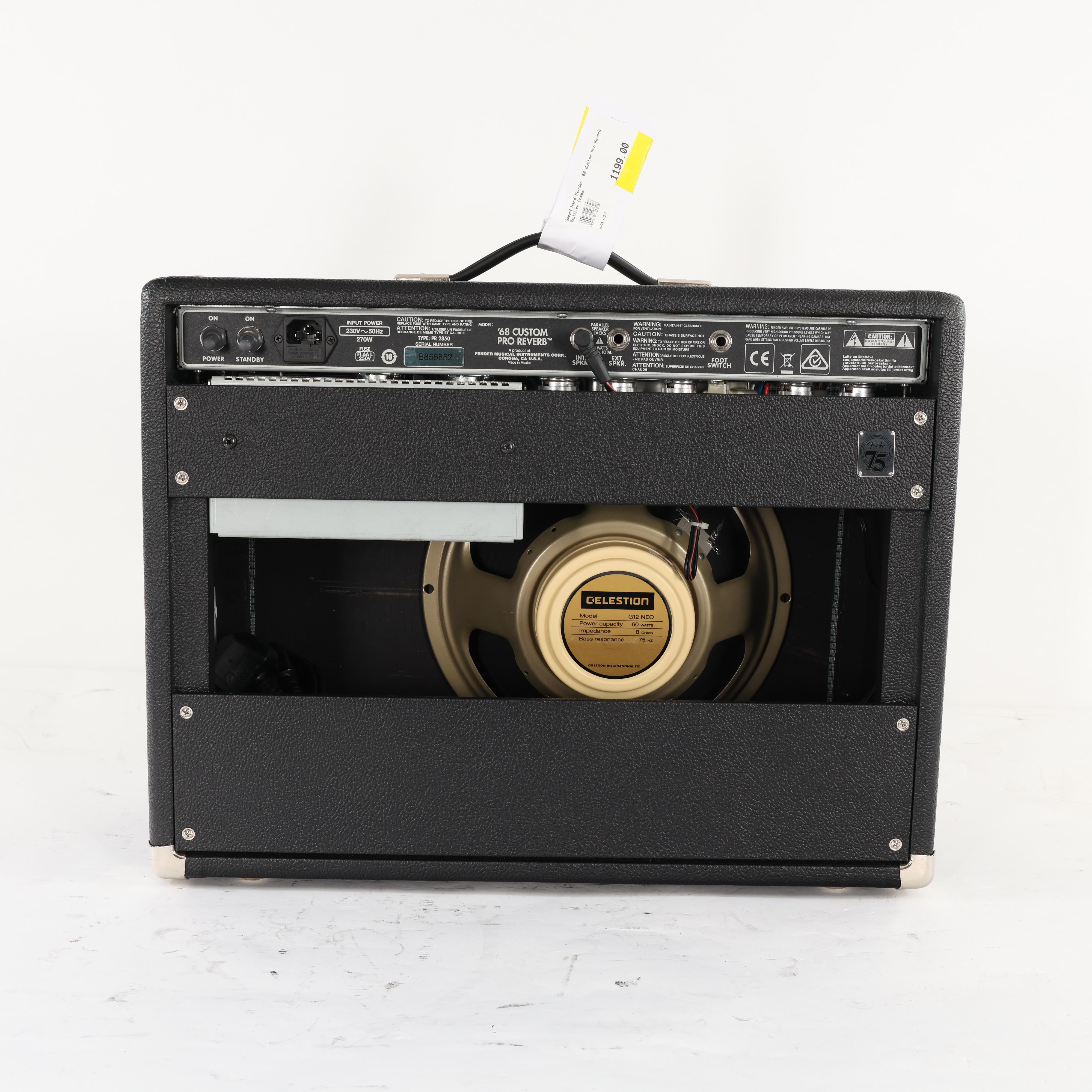 Second Hand Fender '68 Custom Pro Reverb Amplifier Combo 591 - SH-241-6591 (6).jpg