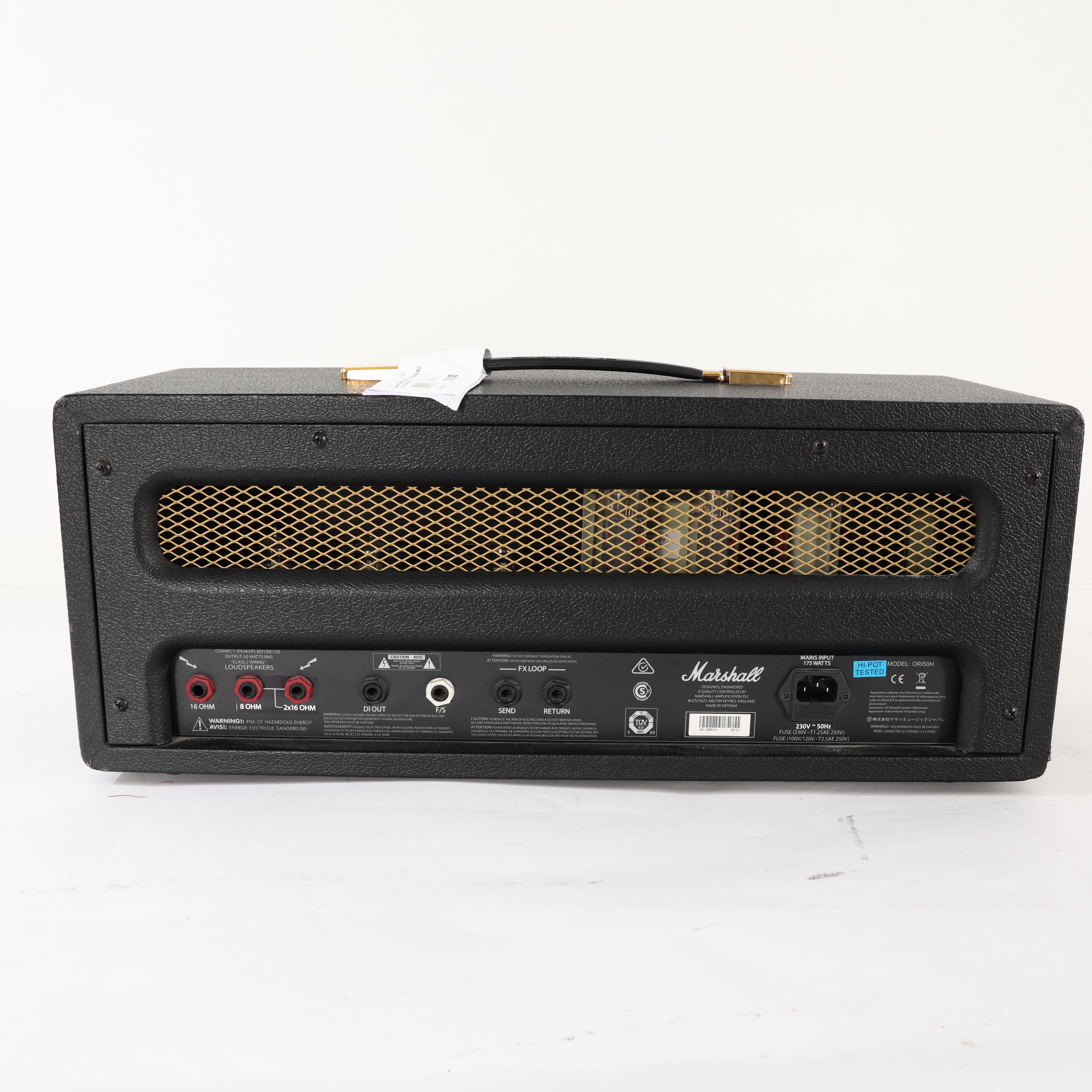 Second Hand Marshall Origin ORI50H 50W All Valve Amp Head 107 - SH-221-0107 (5).jpg