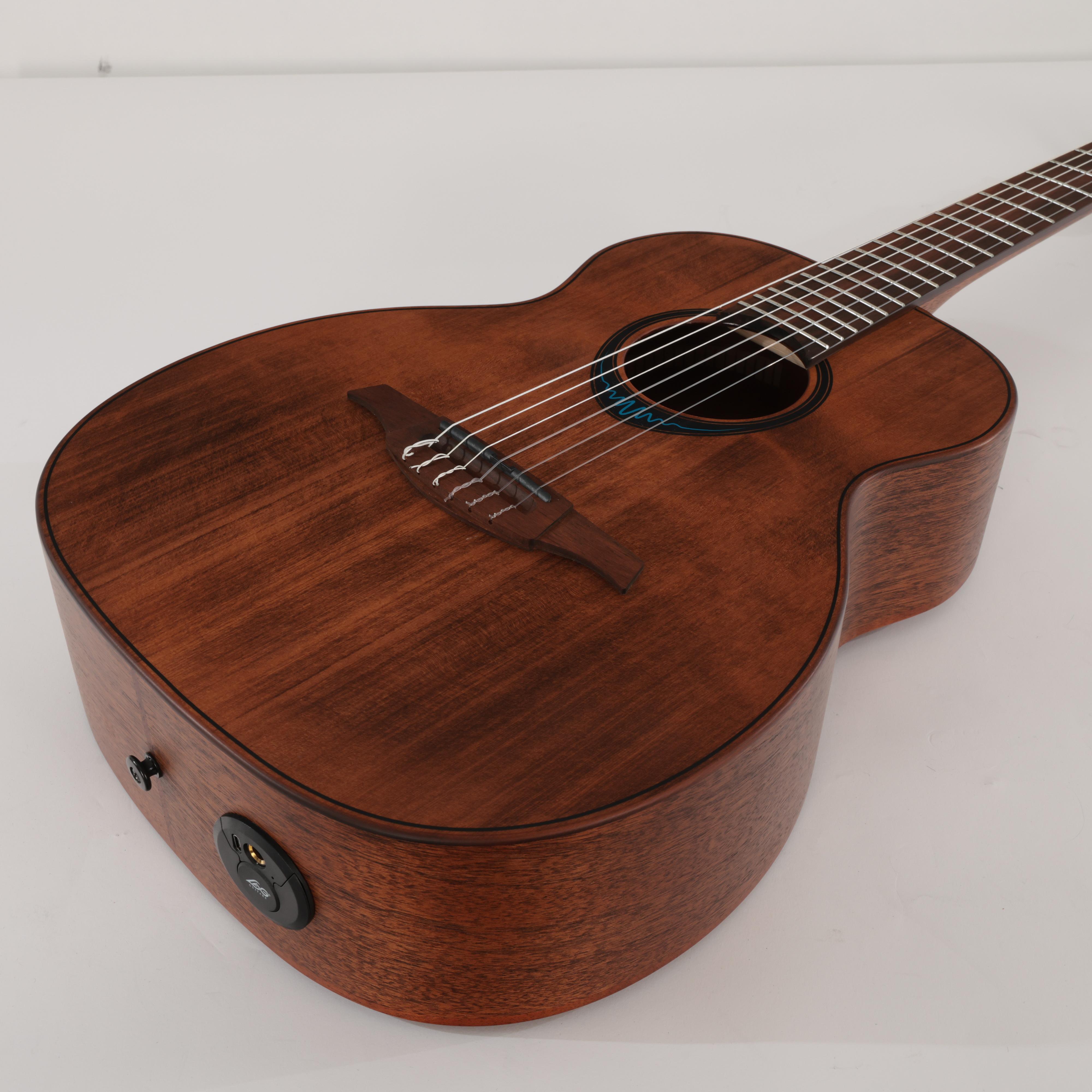 Second Hand Lag BlueWave 1 TNBW1TE-BRW Nylon Travel Electro Smart Guitar 926 - SH-130-0926 (5).jpg