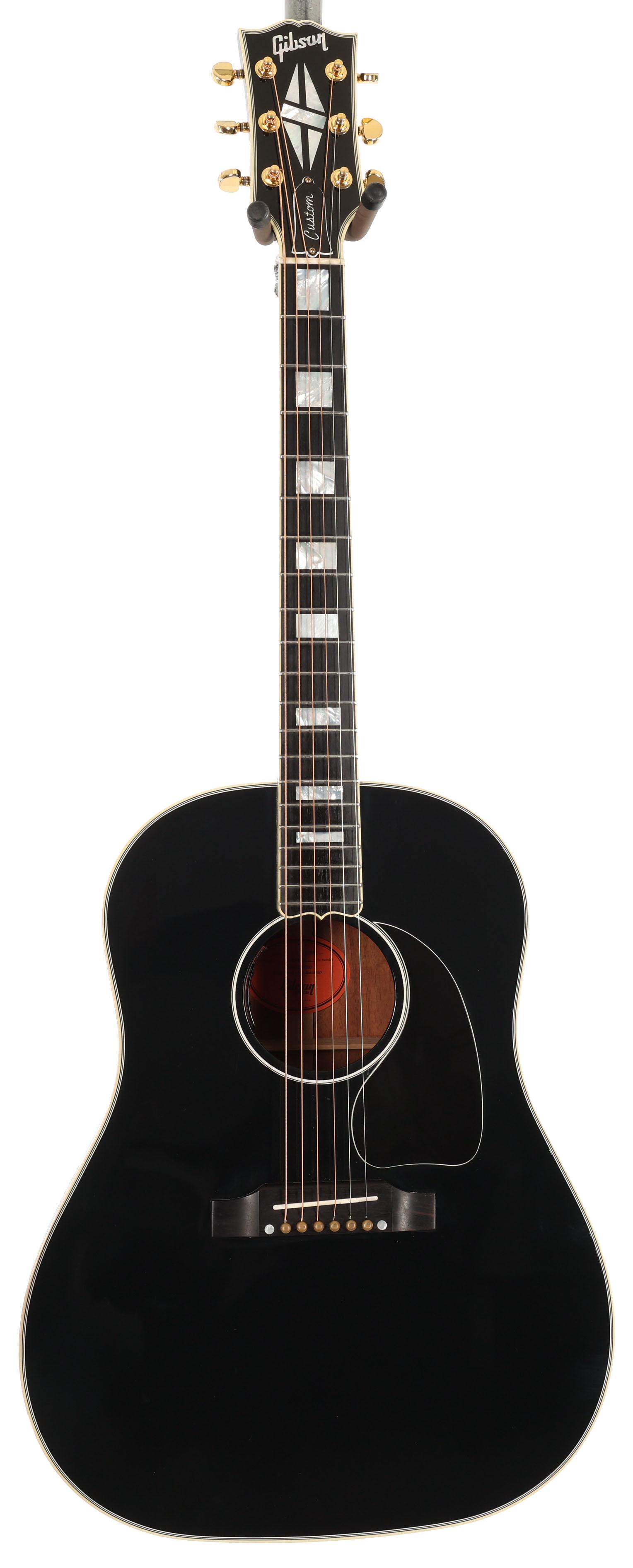 Second Hand Gibson Custom Shop J-45 Custom Electro Acoustic Guitar in Ebony 508 - SH-114-2508 (3).jpg