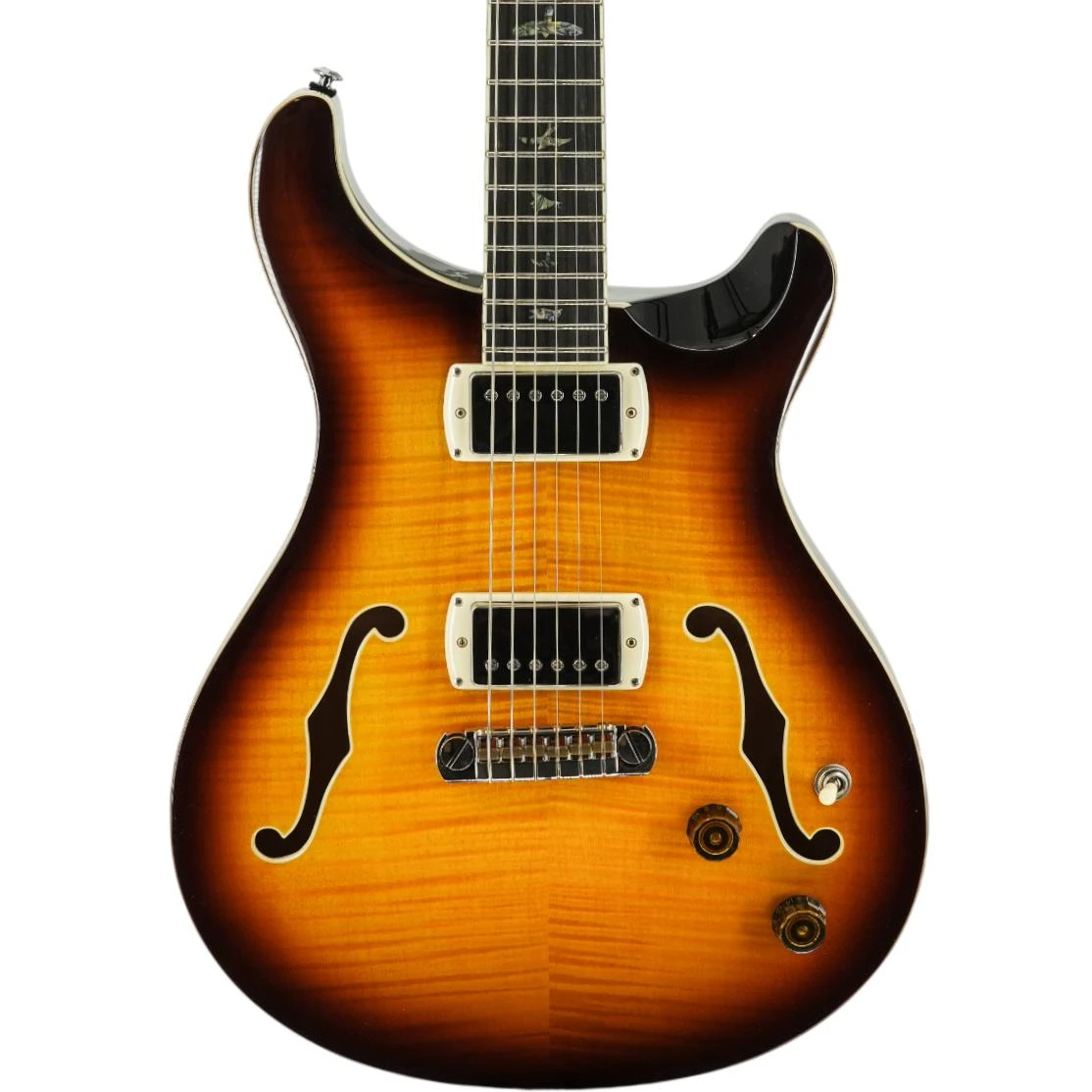 PRS SE Limited Edition Hollowbody II Non-Piezo Electric Guitar in McCarty Tobacco Sunburst - HB2F7EIN1-MT-Body.jpg
